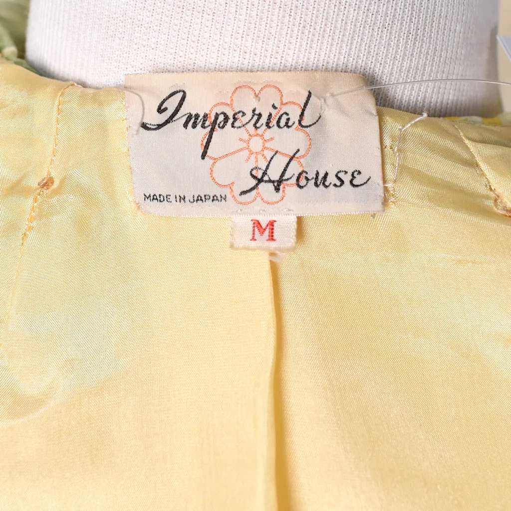 1950s Yellow Roses Dress Set