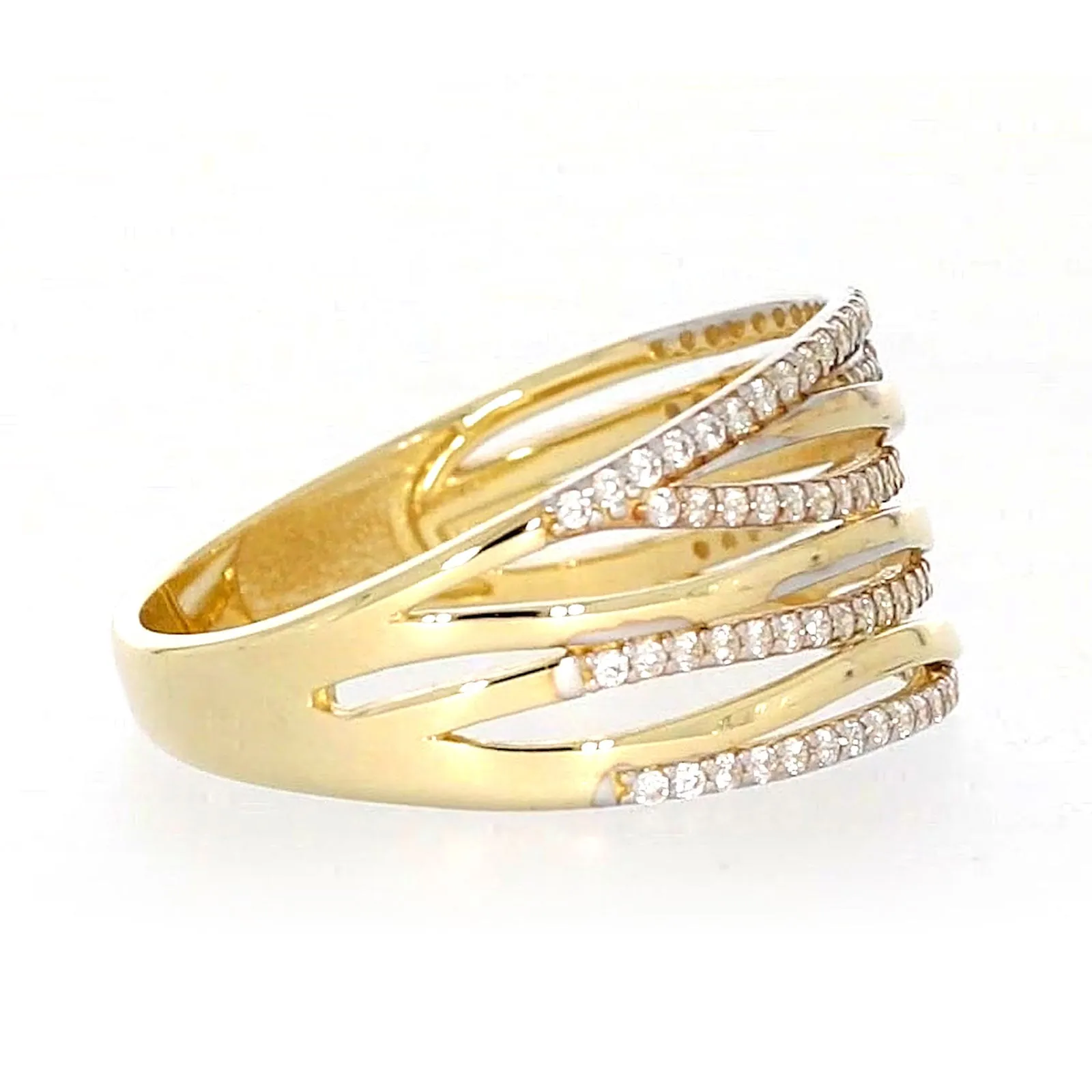 9ct Yellow Gold Cubic Zirconia Ring