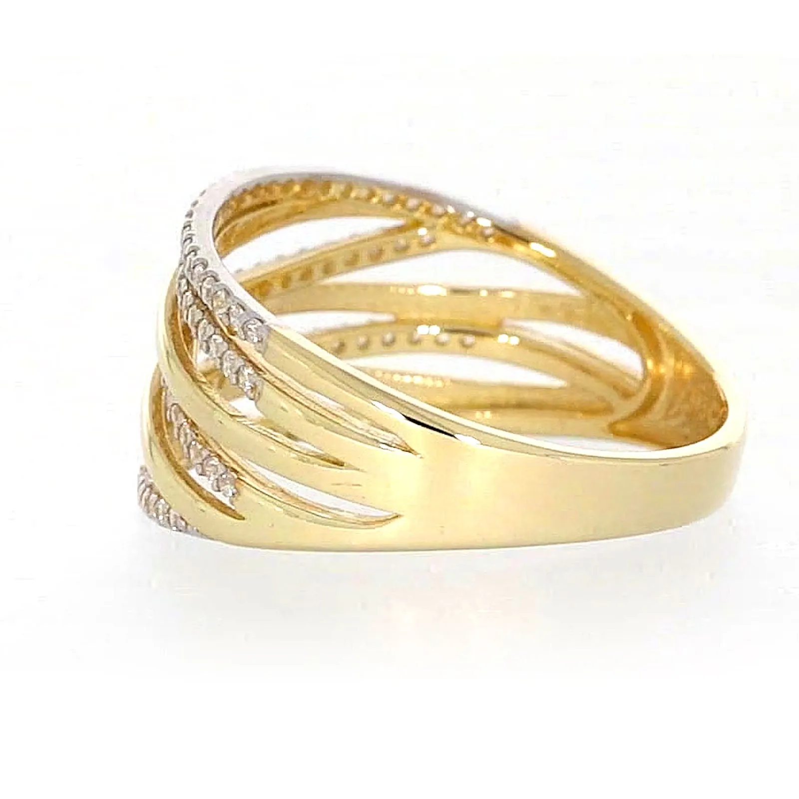9ct Yellow Gold Cubic Zirconia Ring