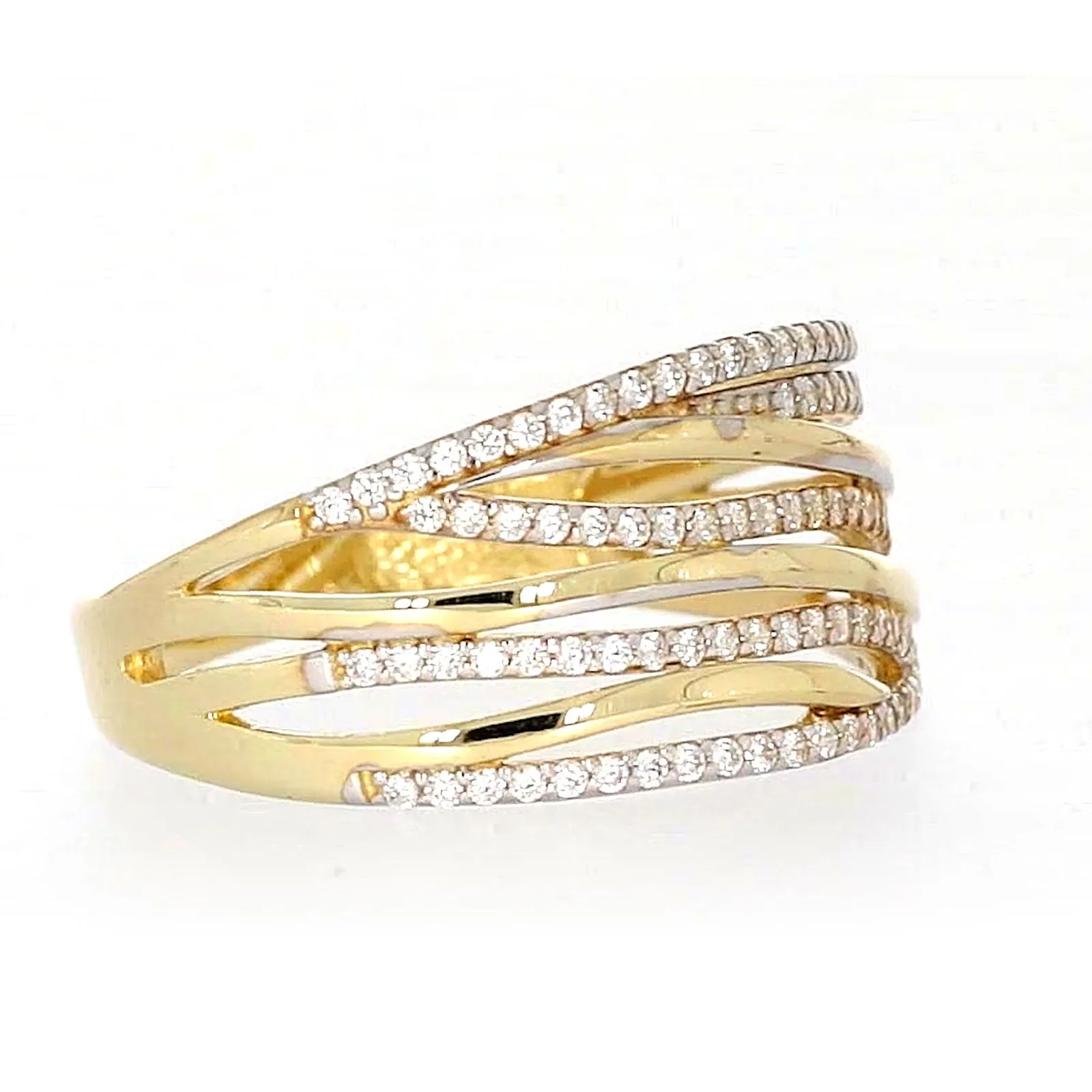 9ct Yellow Gold Cubic Zirconia Ring
