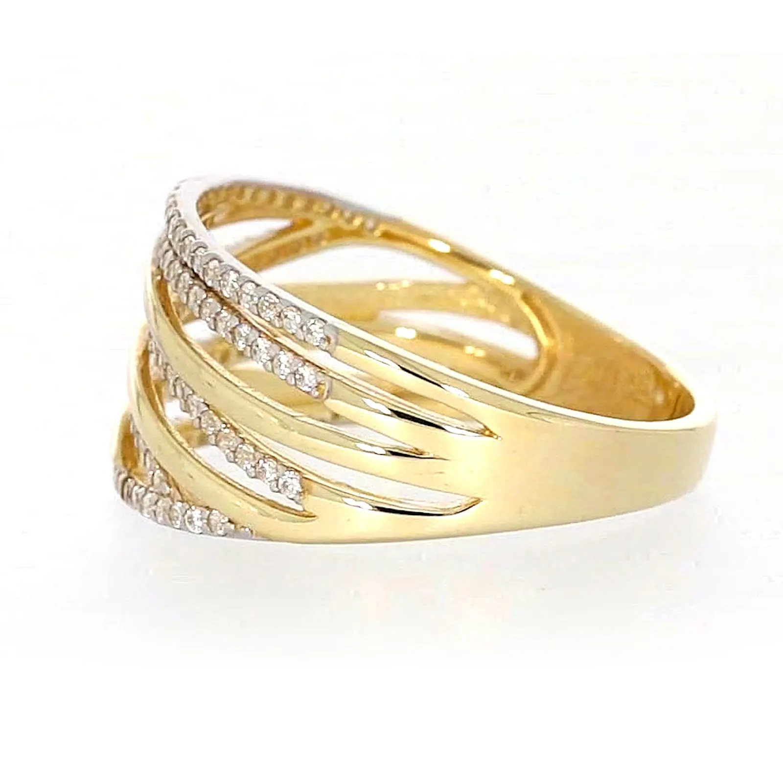 9ct Yellow Gold Cubic Zirconia Ring