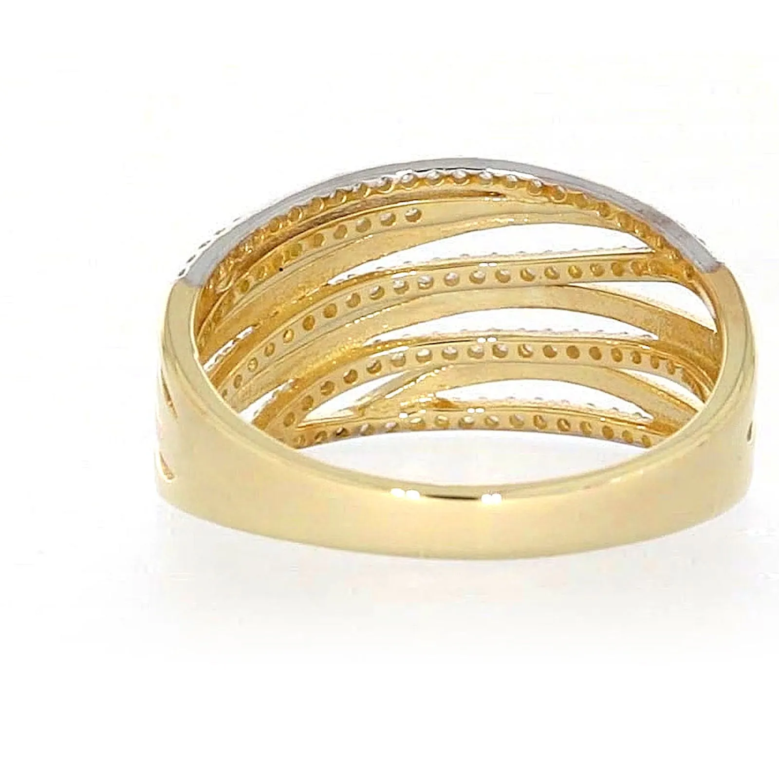 9ct Yellow Gold Cubic Zirconia Ring