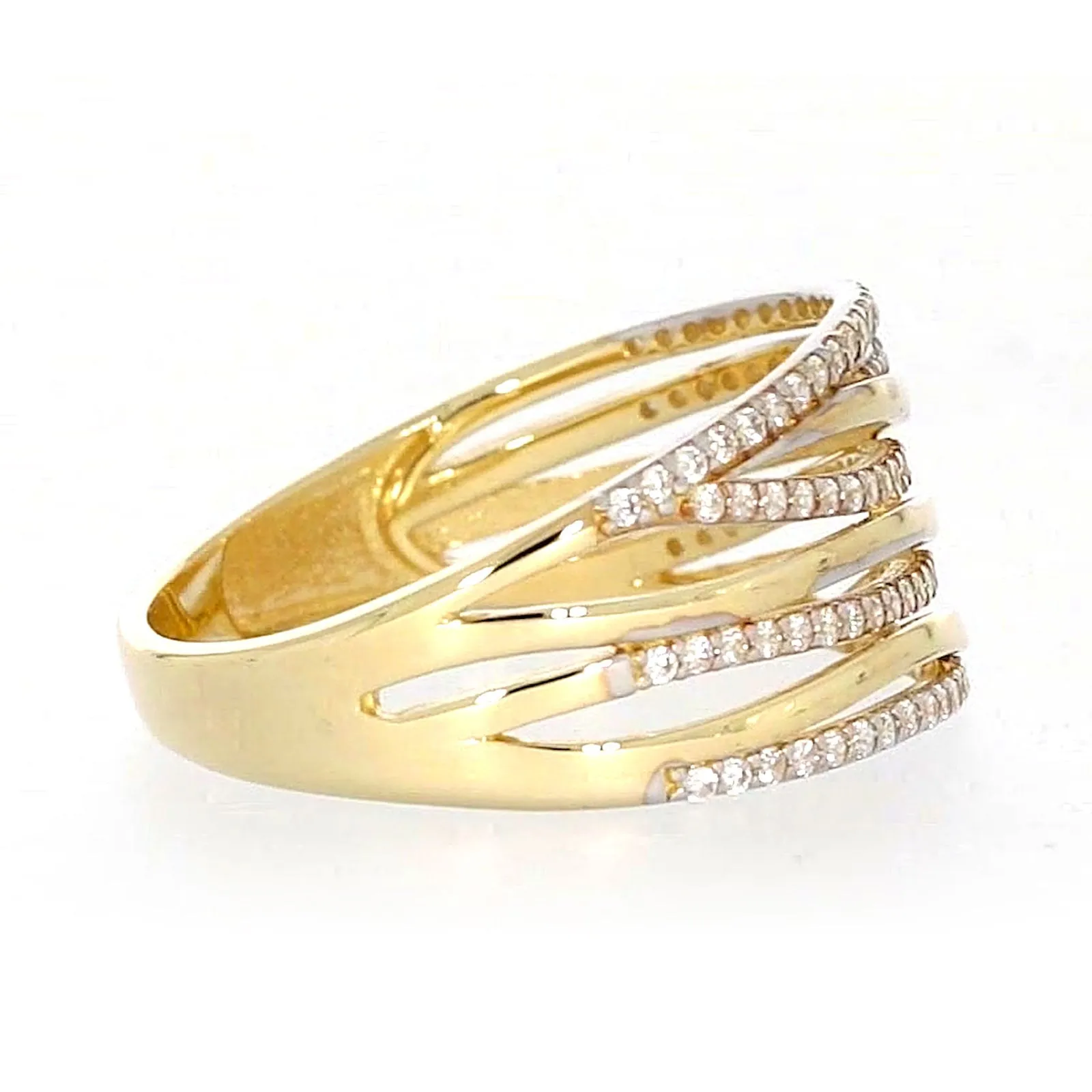 9ct Yellow Gold Cubic Zirconia Ring