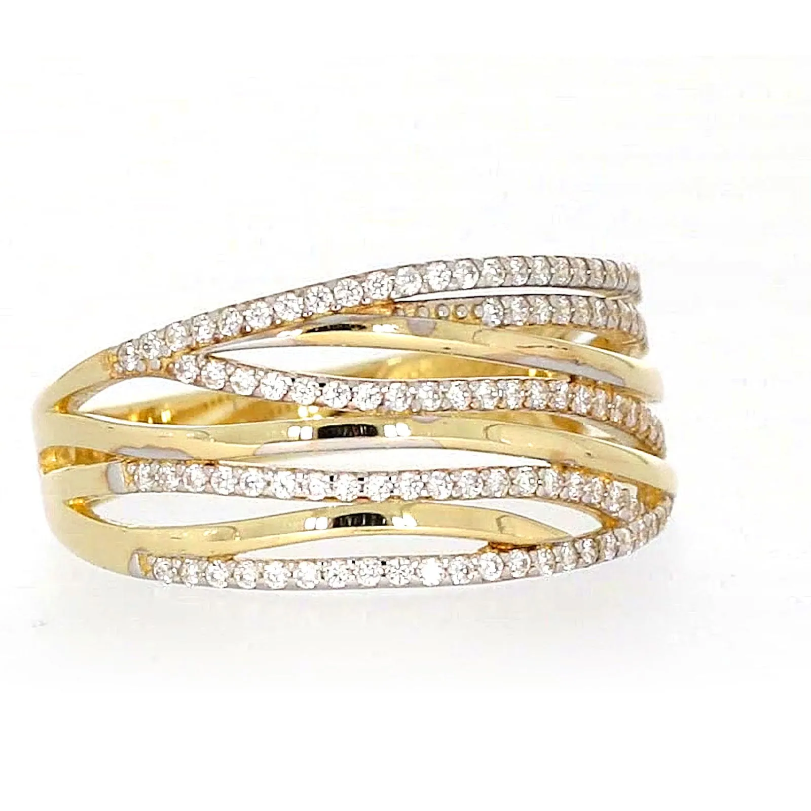 9ct Yellow Gold Cubic Zirconia Ring