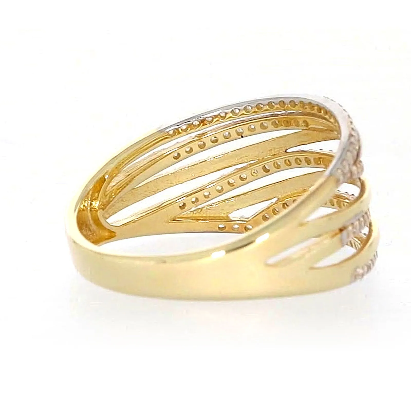 9ct Yellow Gold Cubic Zirconia Ring