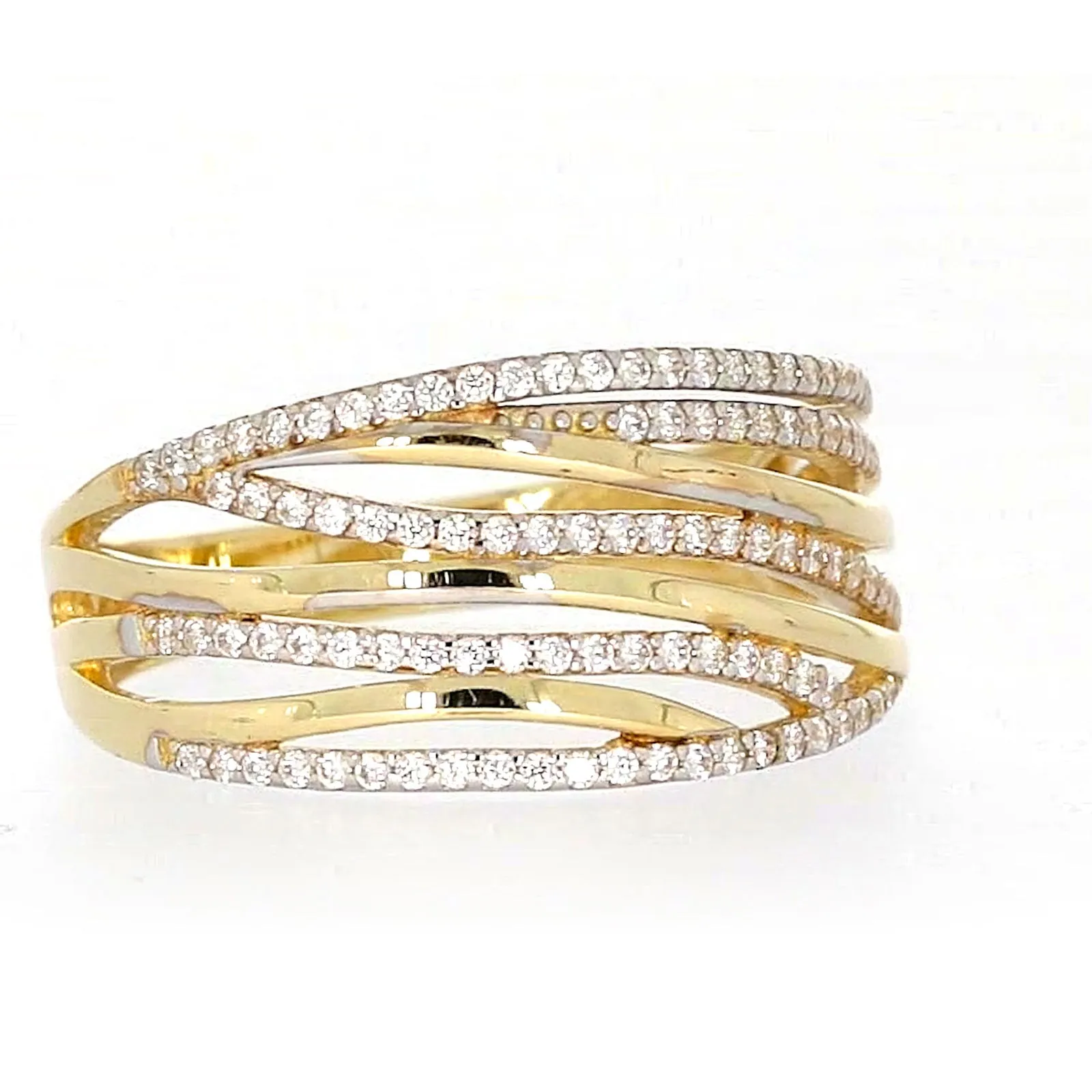 9ct Yellow Gold Cubic Zirconia Ring