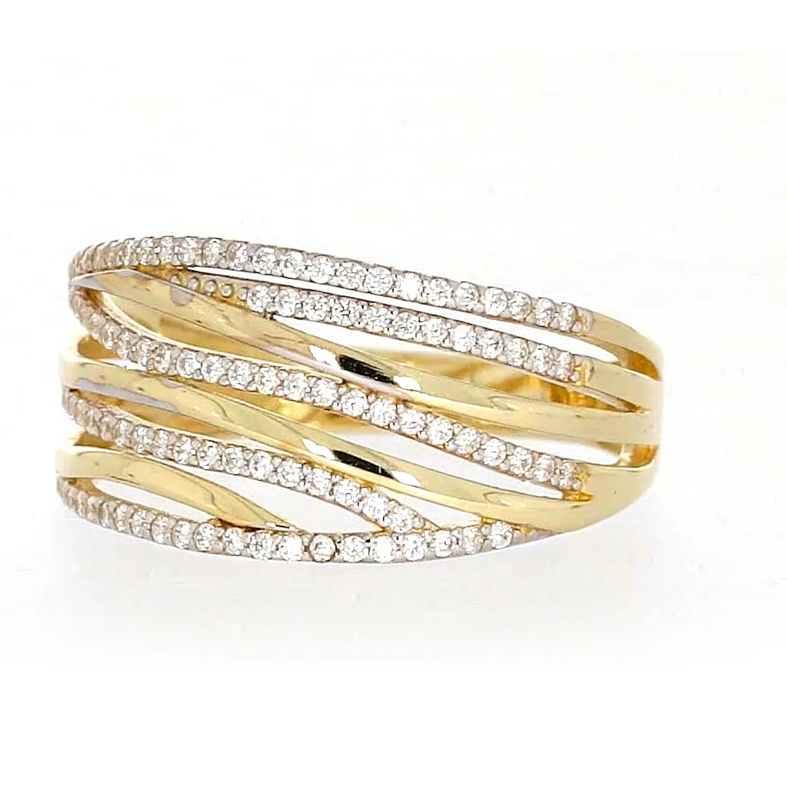 9ct Yellow Gold Cubic Zirconia Ring