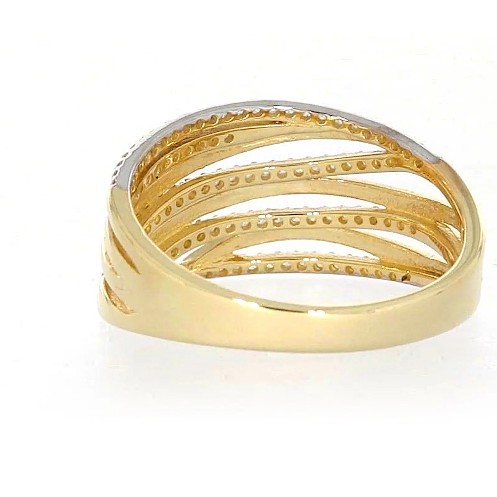 9ct Yellow Gold Cubic Zirconia Ring