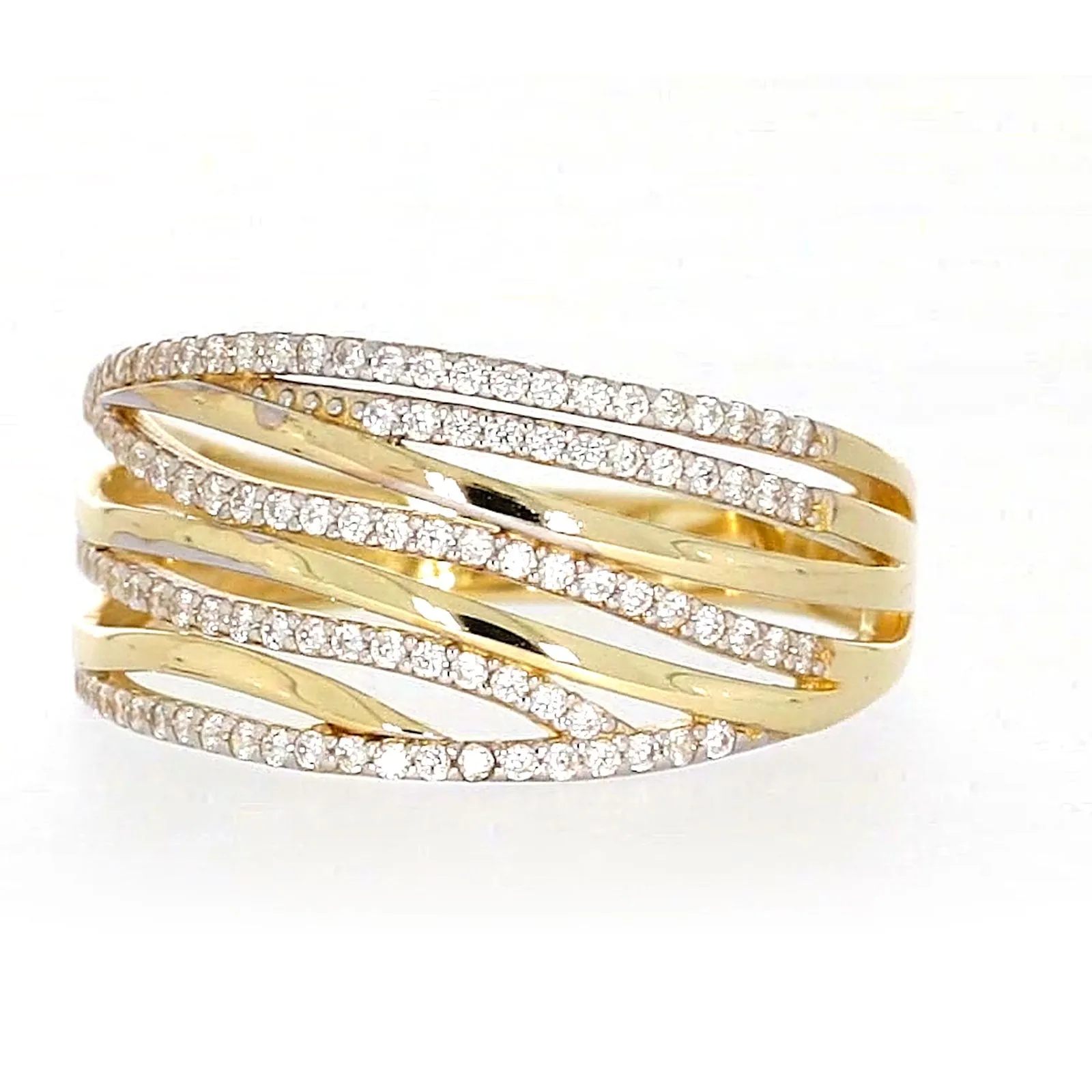 9ct Yellow Gold Cubic Zirconia Ring
