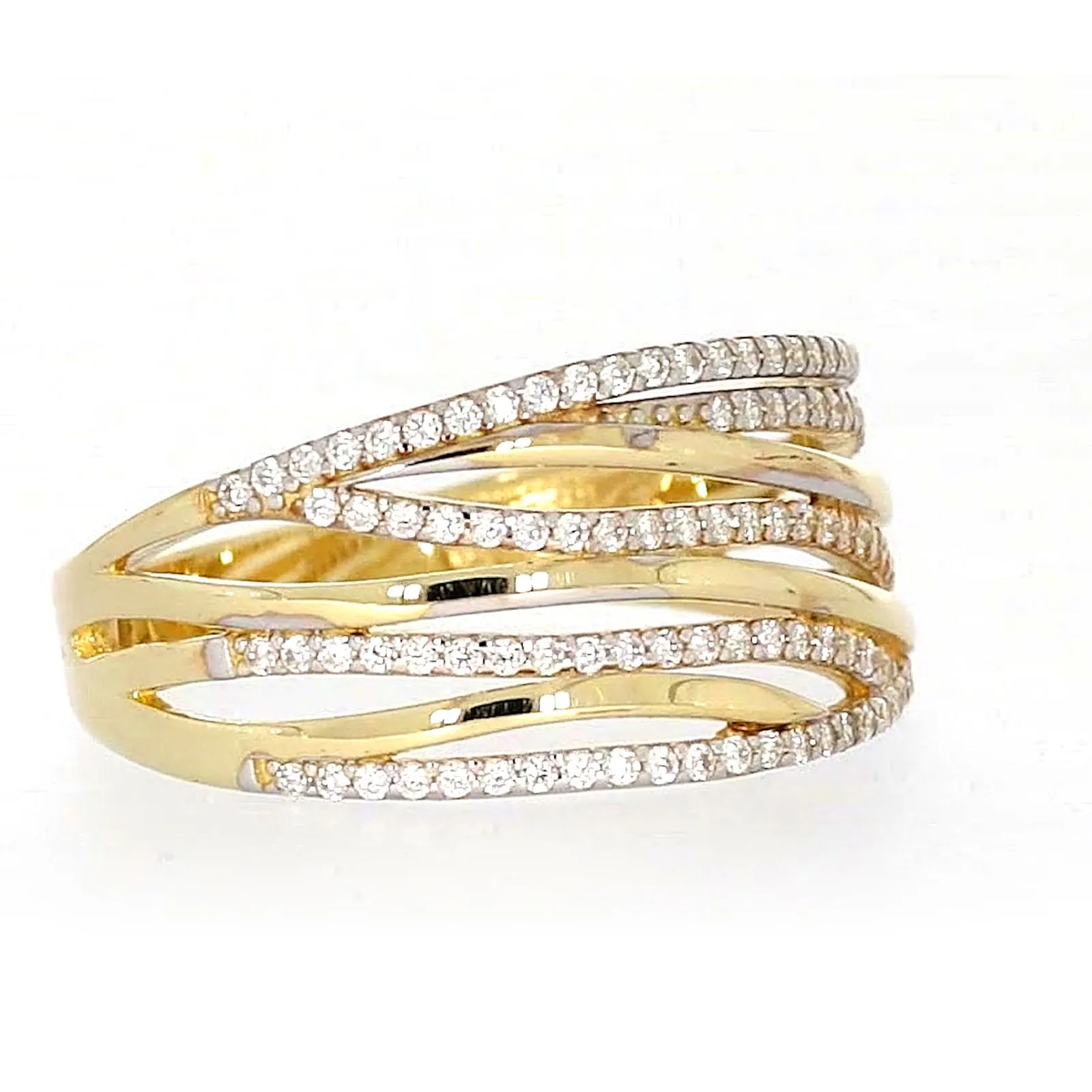 9ct Yellow Gold Cubic Zirconia Ring