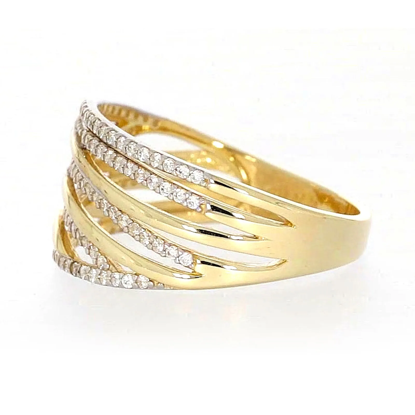 9ct Yellow Gold Cubic Zirconia Ring
