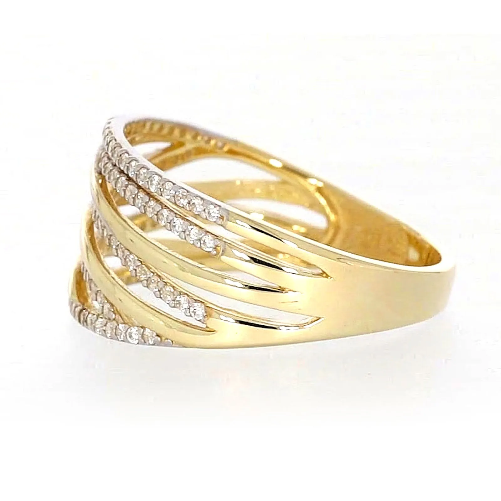9ct Yellow Gold Cubic Zirconia Ring