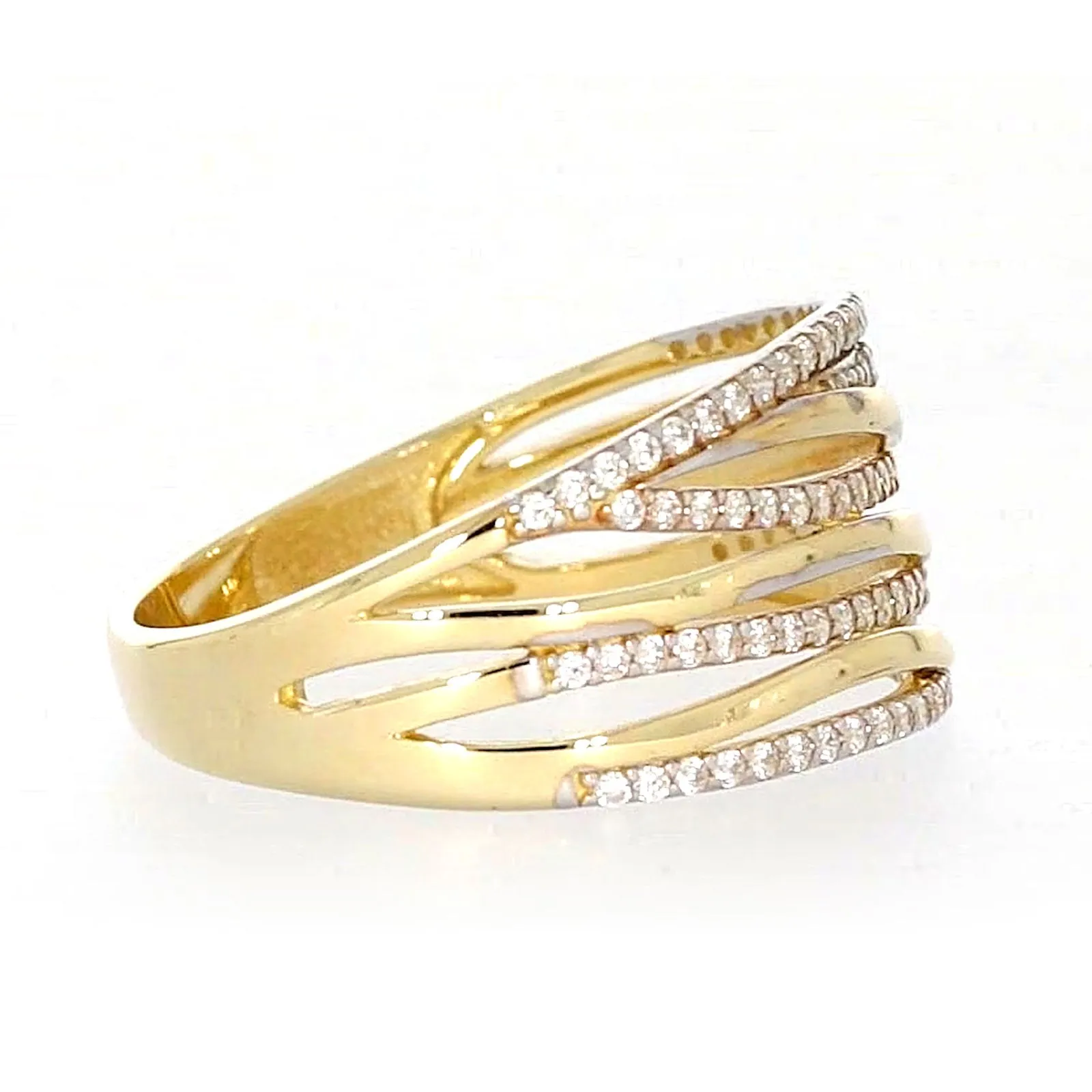 9ct Yellow Gold Cubic Zirconia Ring