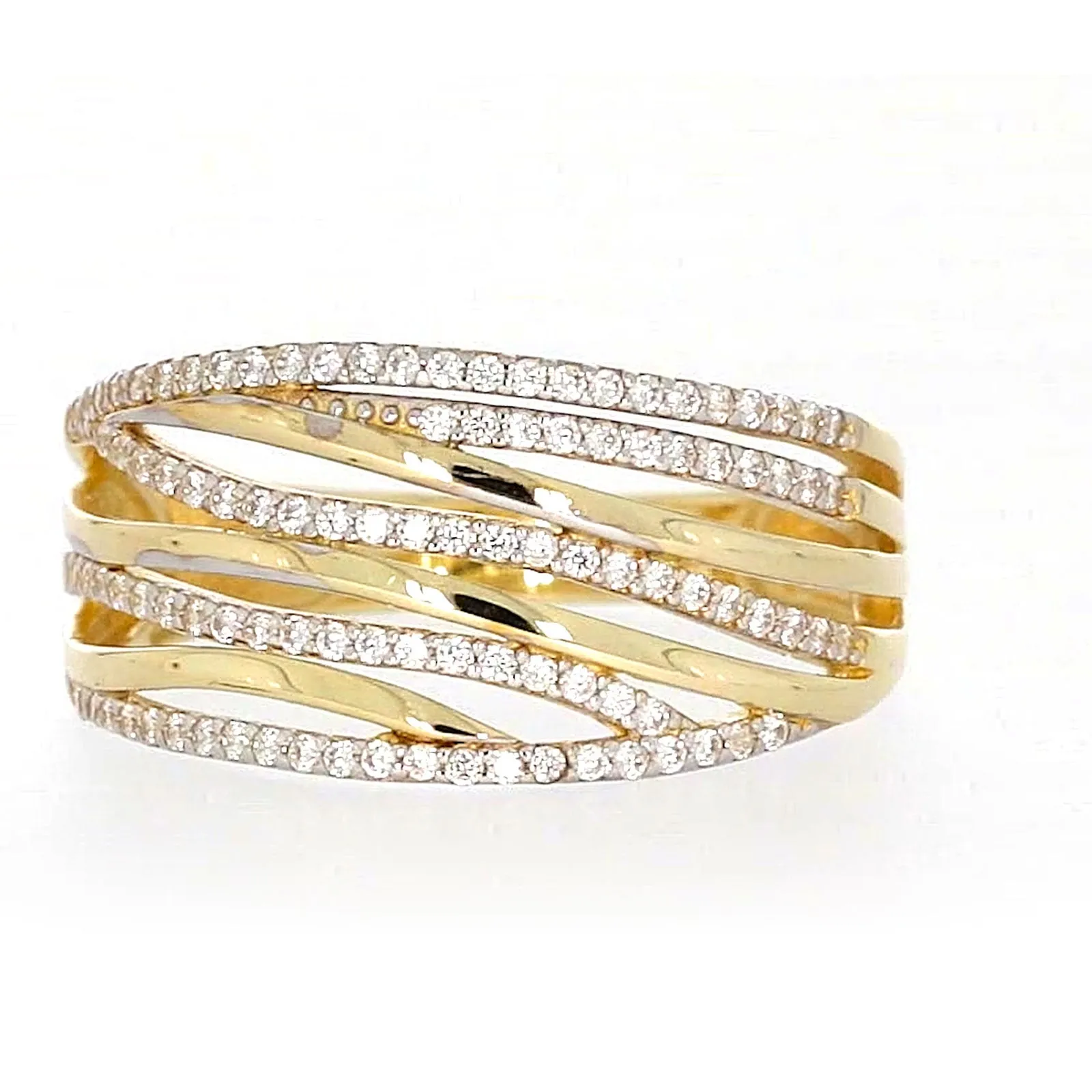 9ct Yellow Gold Cubic Zirconia Ring