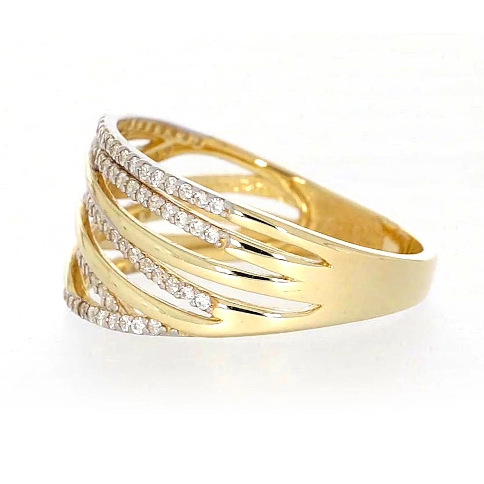 9ct Yellow Gold Cubic Zirconia Ring