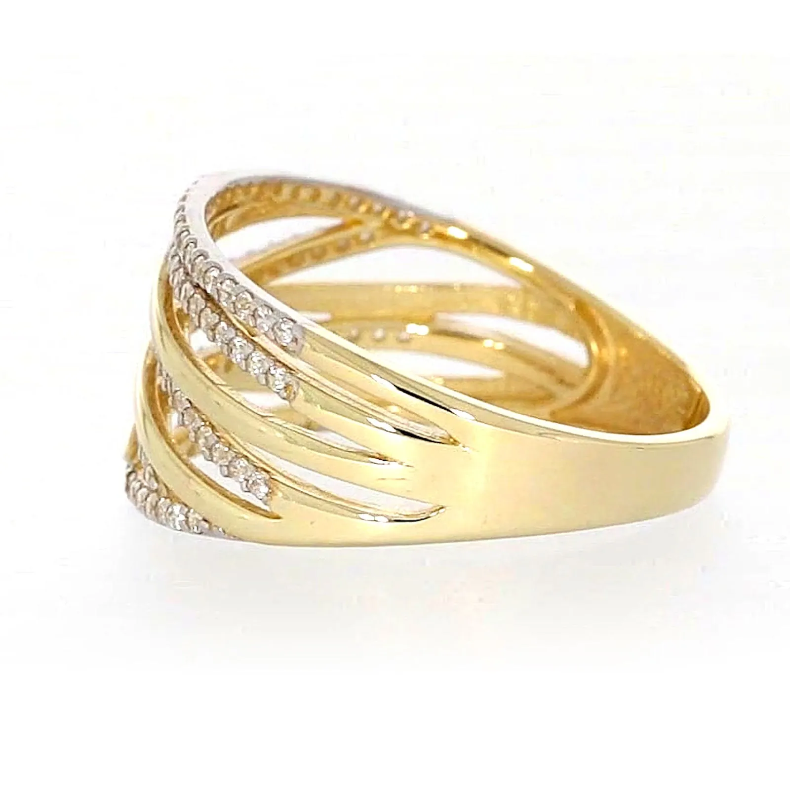 9ct Yellow Gold Cubic Zirconia Ring