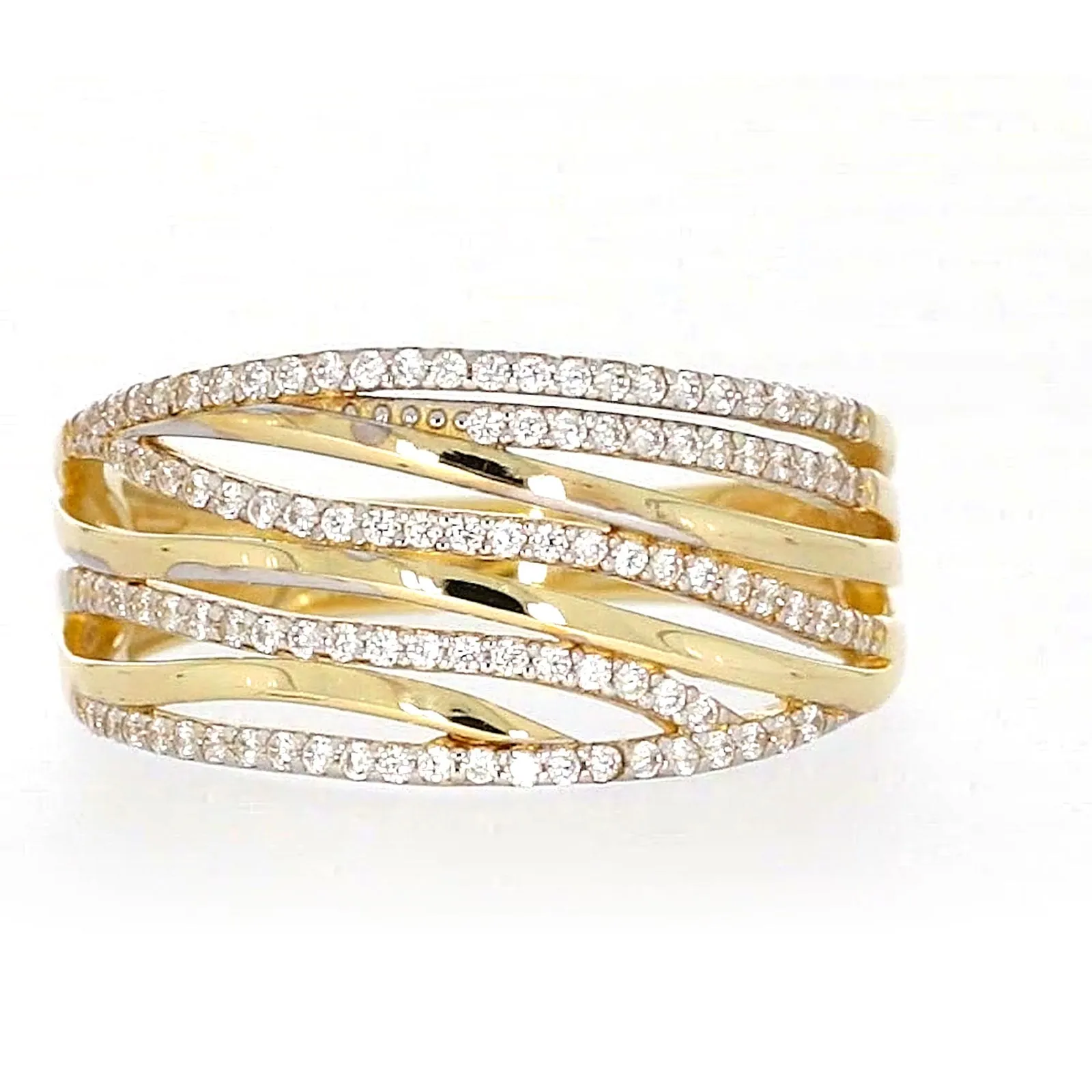 9ct Yellow Gold Cubic Zirconia Ring