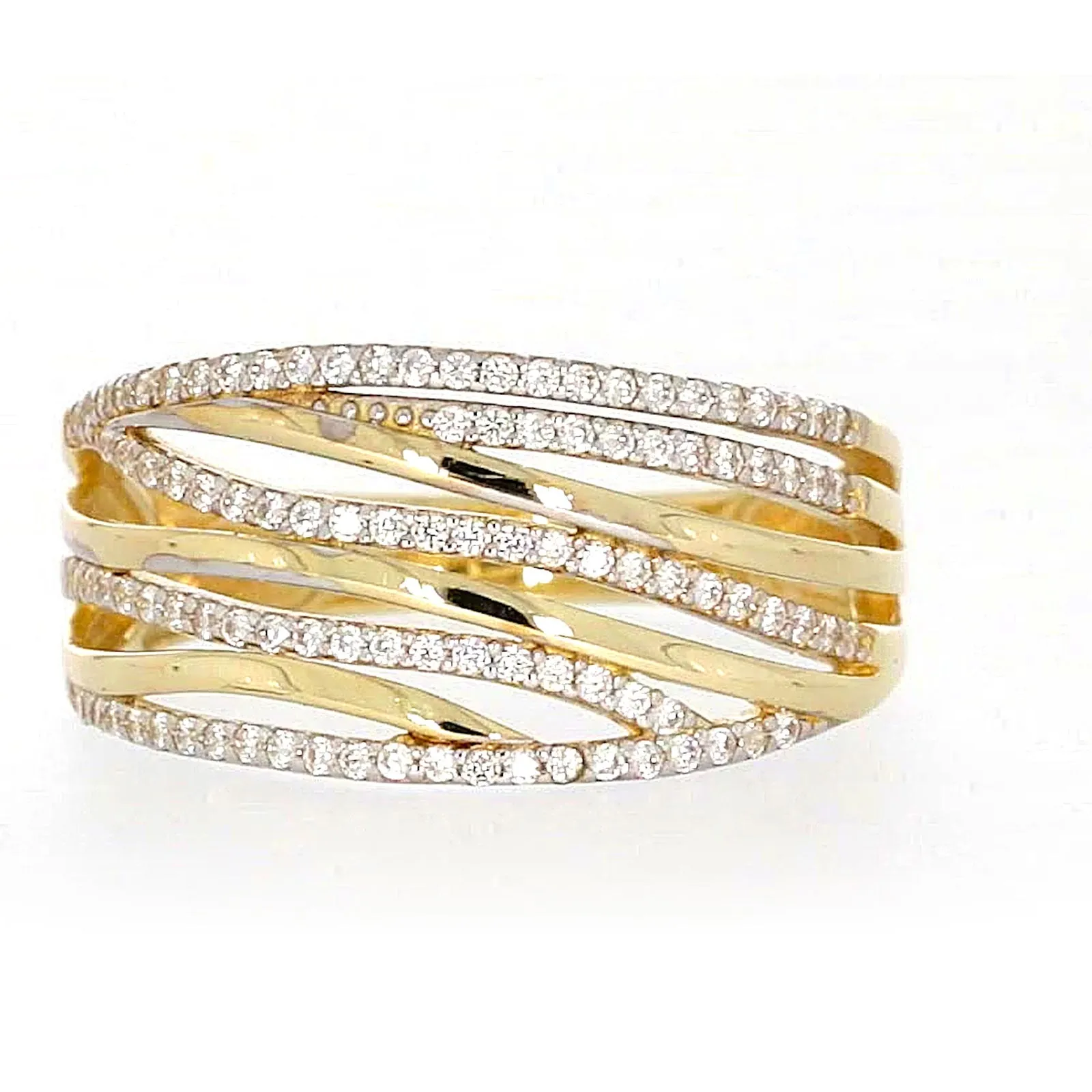 9ct Yellow Gold Cubic Zirconia Ring