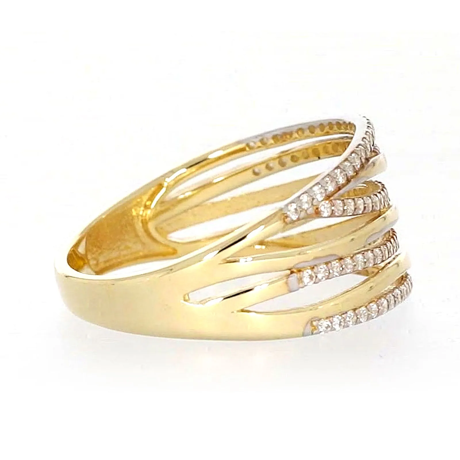 9ct Yellow Gold Cubic Zirconia Ring