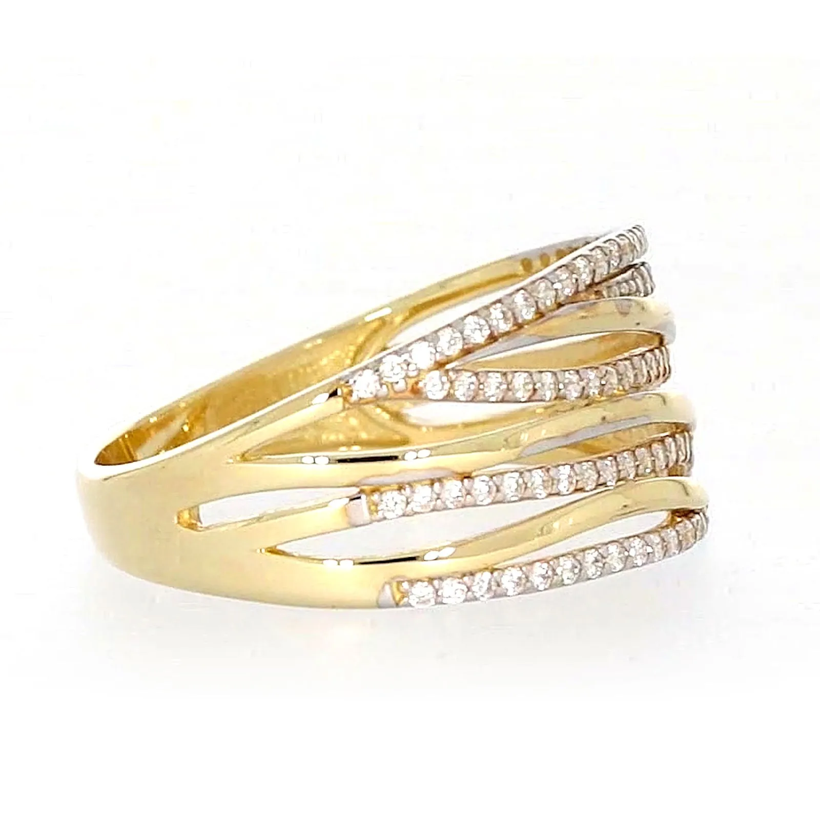 9ct Yellow Gold Cubic Zirconia Ring
