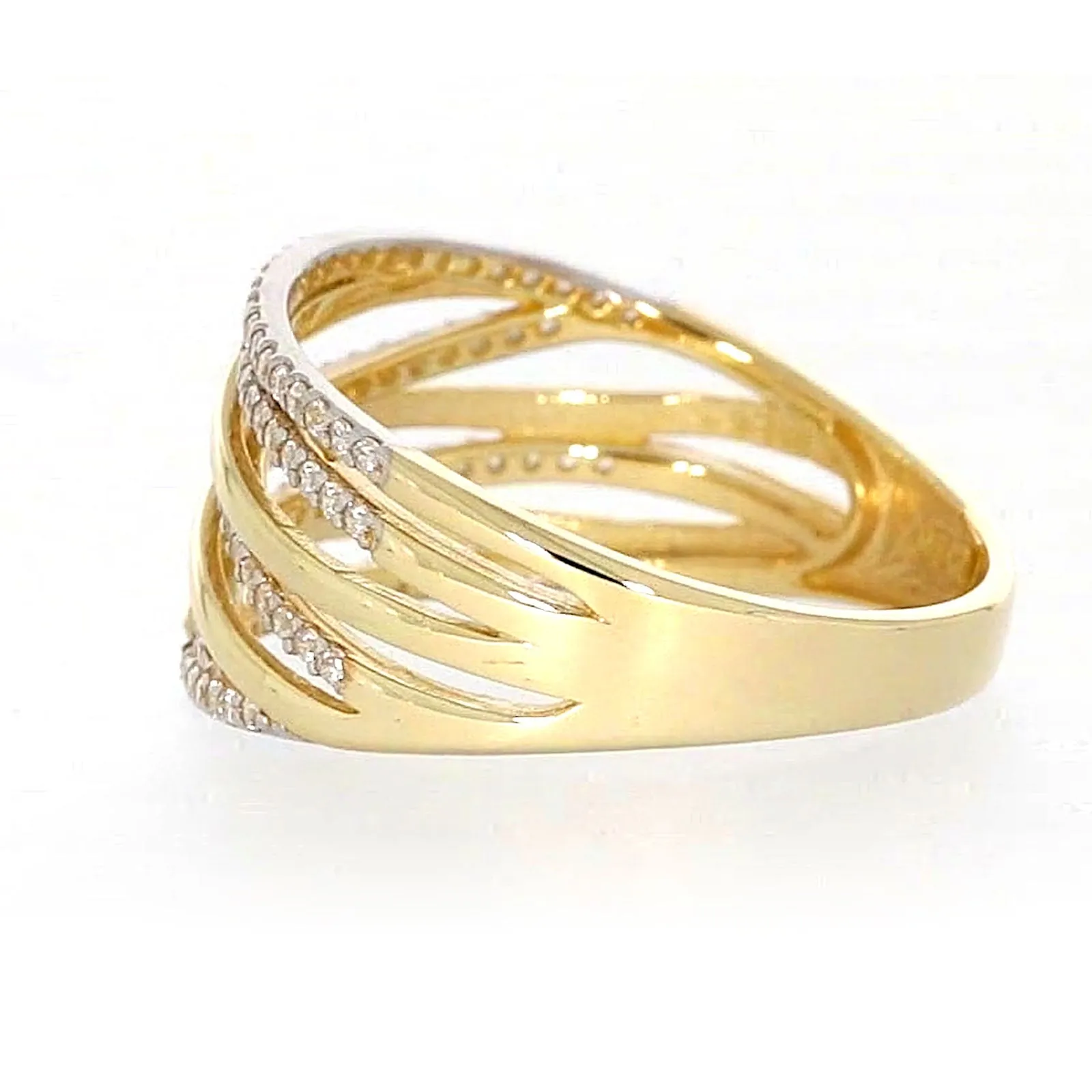 9ct Yellow Gold Cubic Zirconia Ring