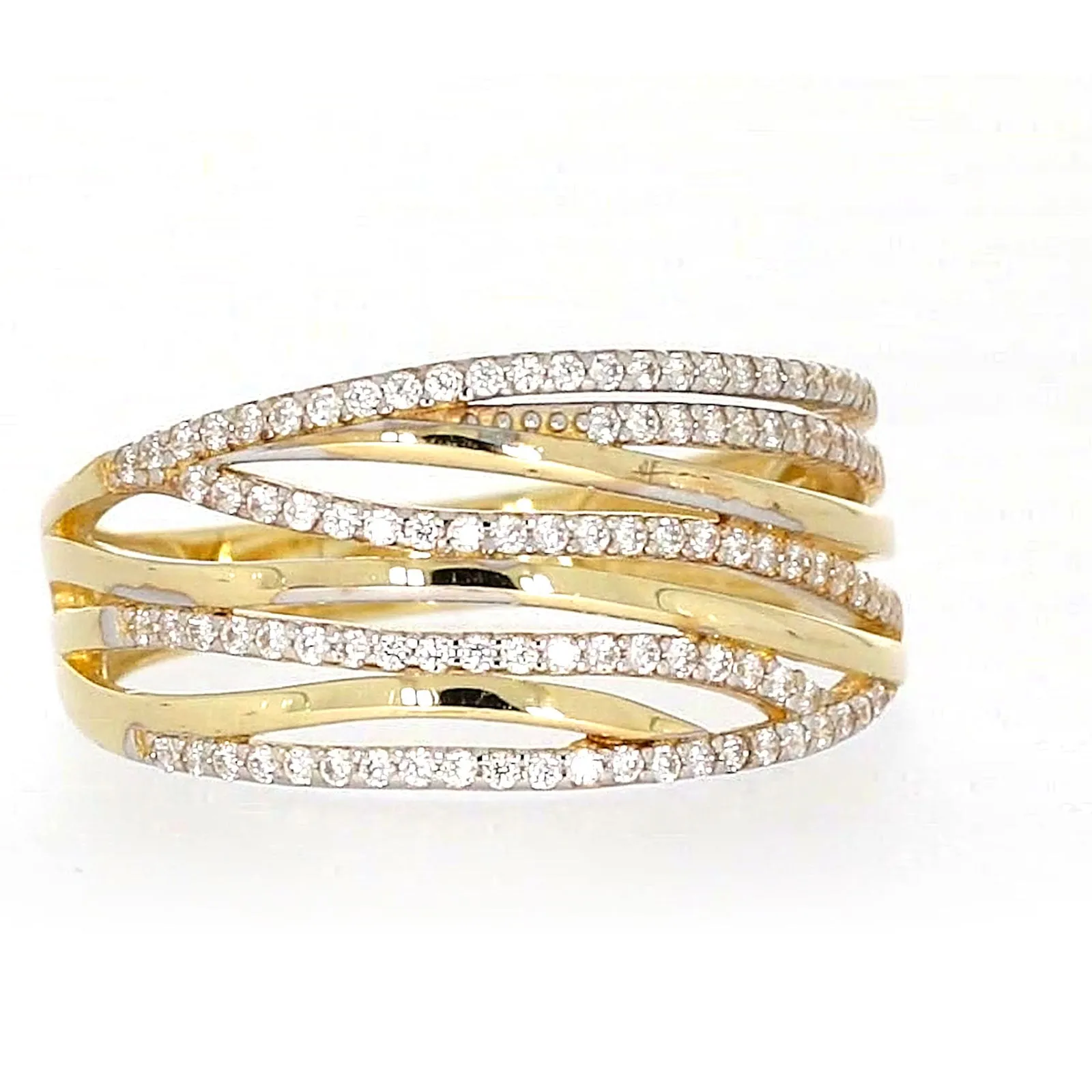9ct Yellow Gold Cubic Zirconia Ring