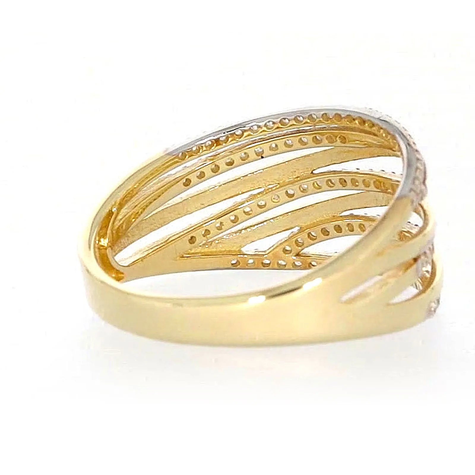 9ct Yellow Gold Cubic Zirconia Ring
