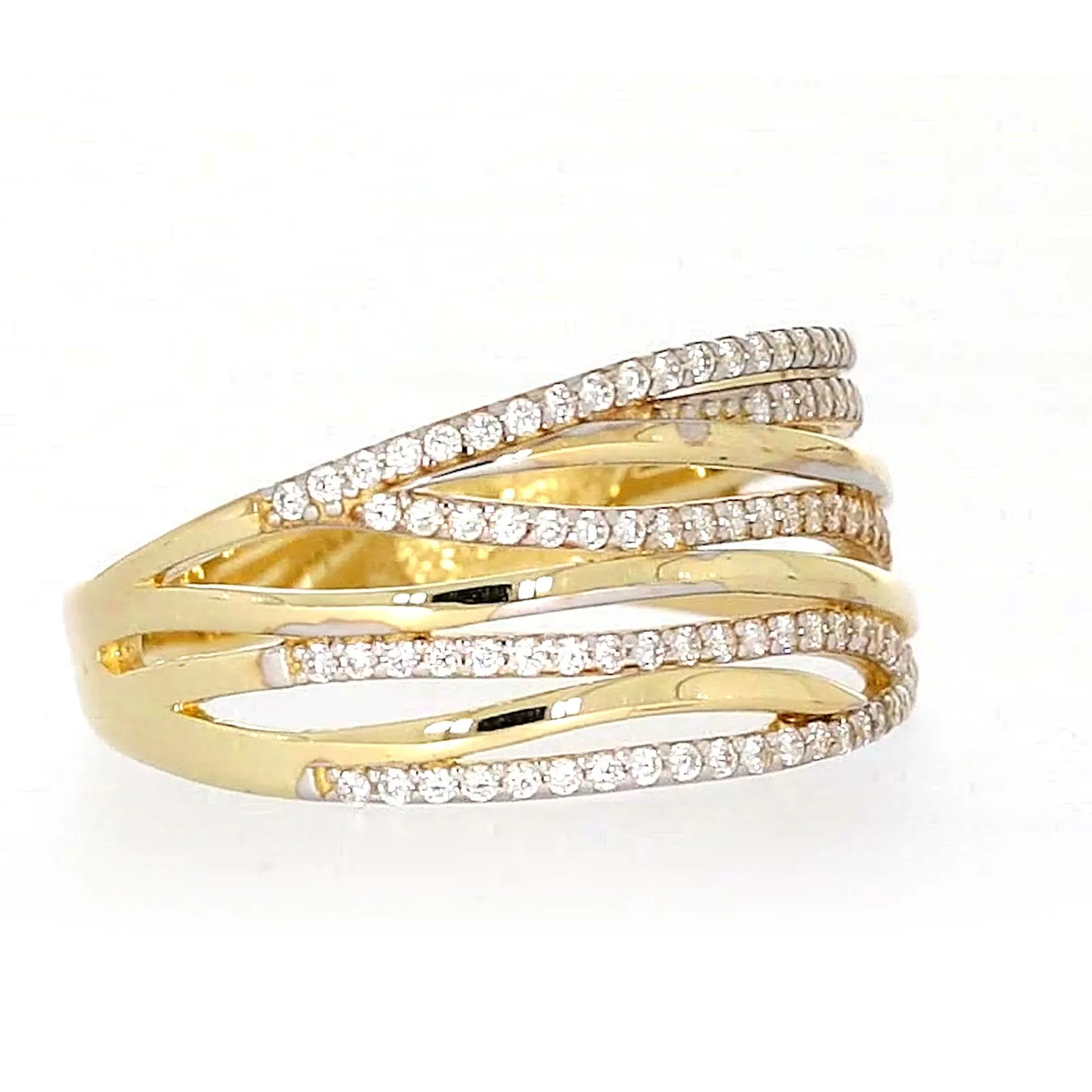9ct Yellow Gold Cubic Zirconia Ring