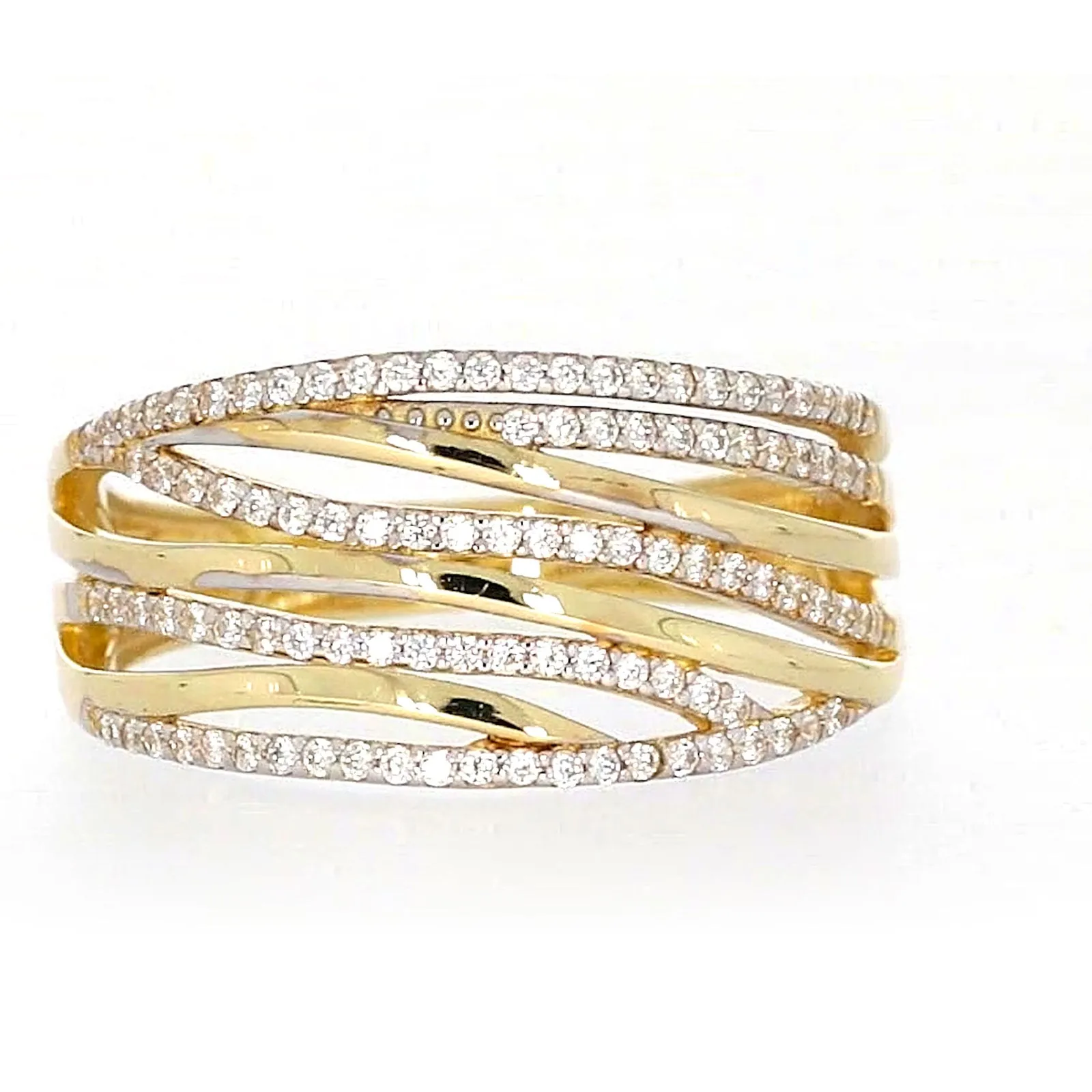 9ct Yellow Gold Cubic Zirconia Ring