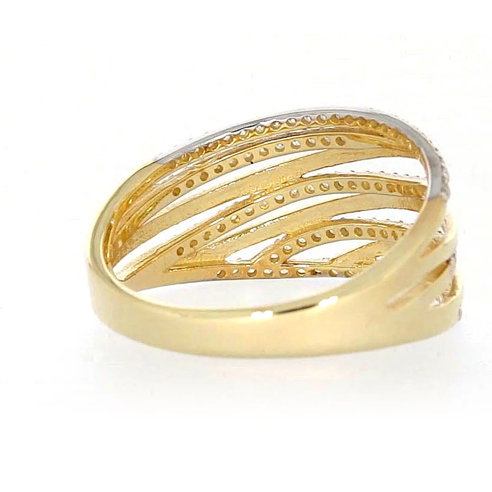 9ct Yellow Gold Cubic Zirconia Ring