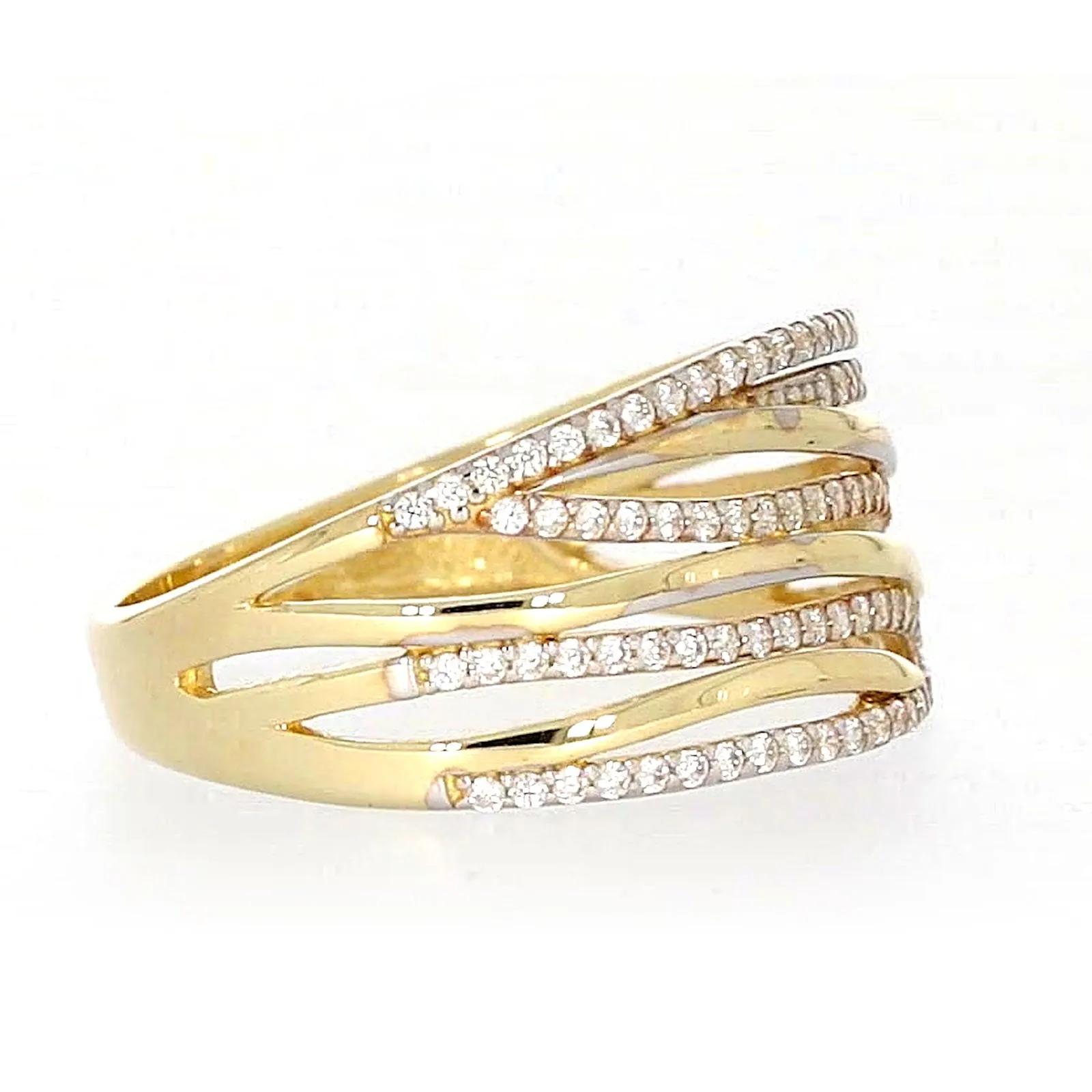 9ct Yellow Gold Cubic Zirconia Ring