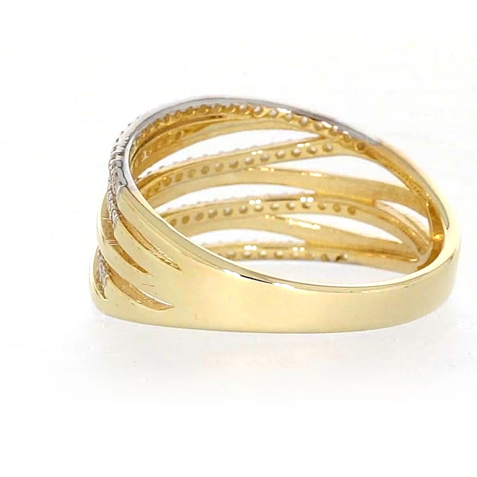 9ct Yellow Gold Cubic Zirconia Ring