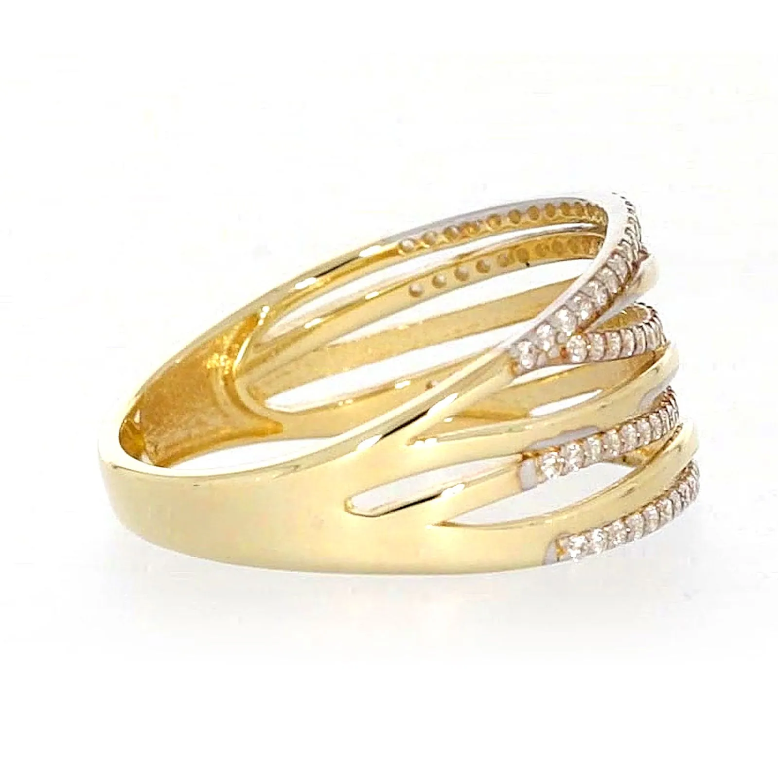 9ct Yellow Gold Cubic Zirconia Ring