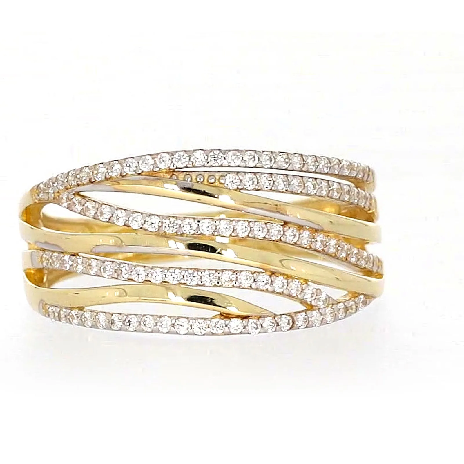 9ct Yellow Gold Cubic Zirconia Ring