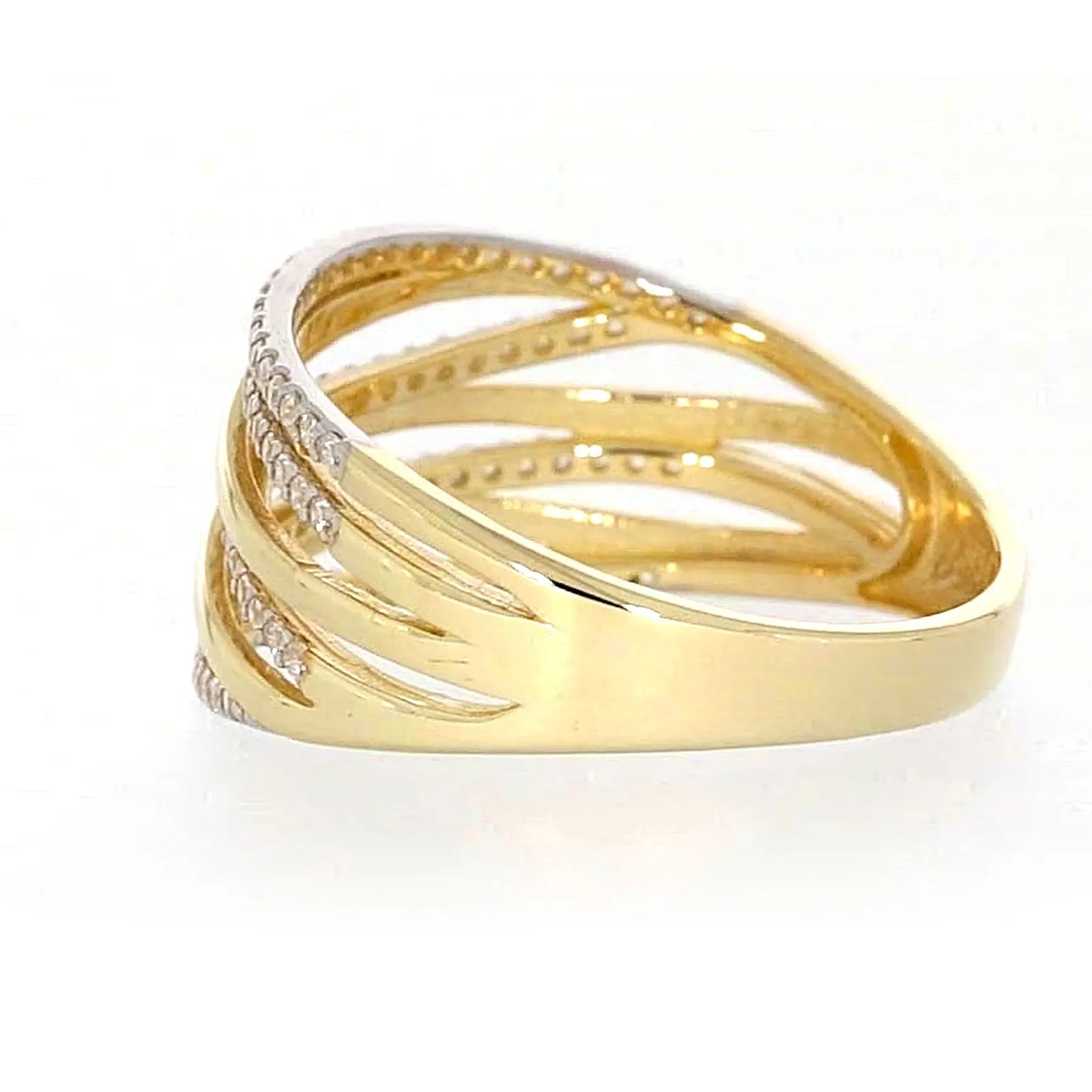 9ct Yellow Gold Cubic Zirconia Ring