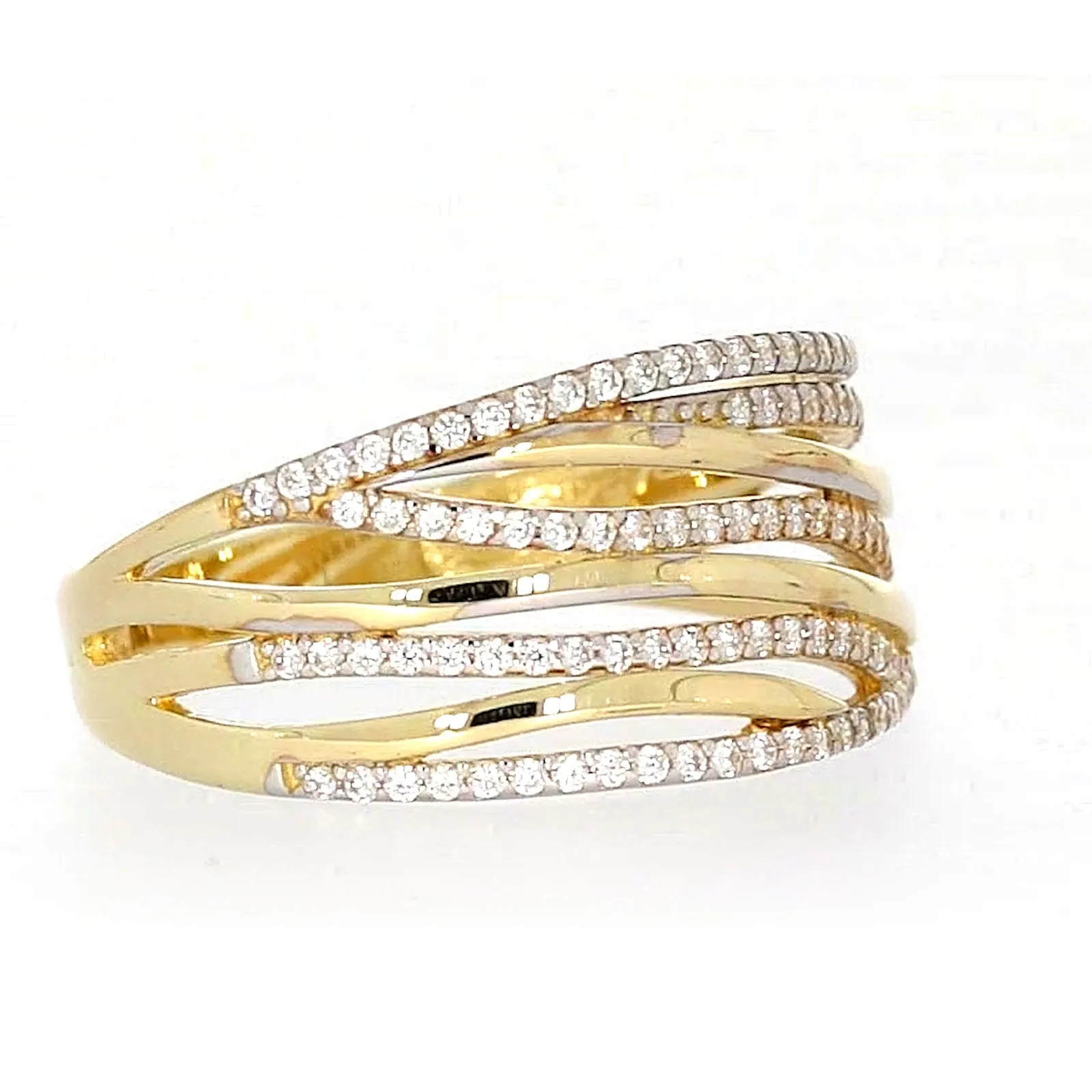 9ct Yellow Gold Cubic Zirconia Ring
