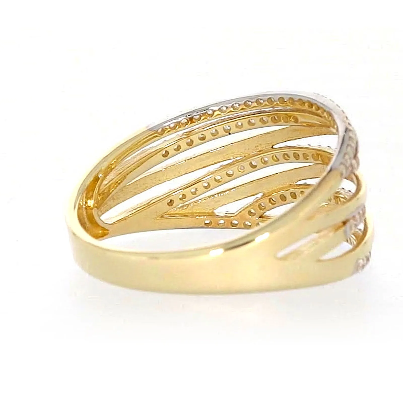 9ct Yellow Gold Cubic Zirconia Ring