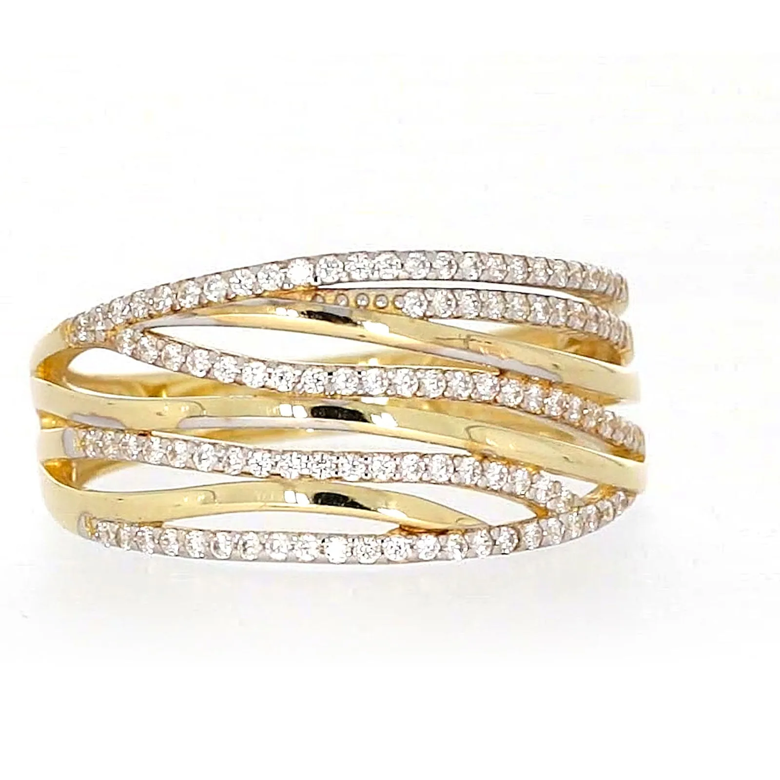 9ct Yellow Gold Cubic Zirconia Ring
