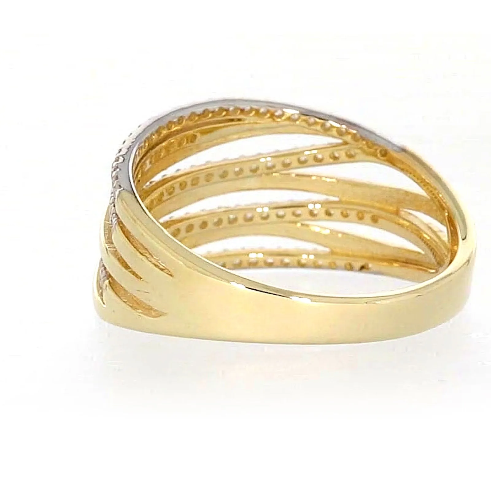 9ct Yellow Gold Cubic Zirconia Ring
