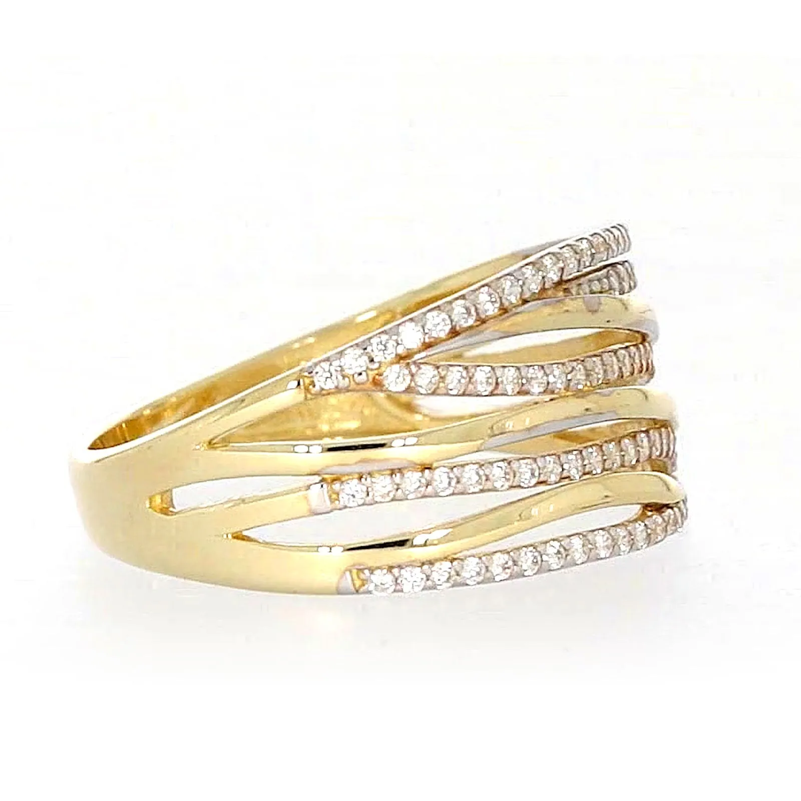 9ct Yellow Gold Cubic Zirconia Ring