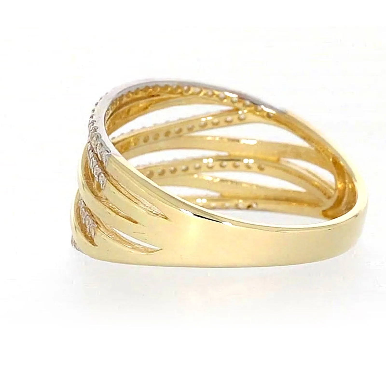 9ct Yellow Gold Cubic Zirconia Ring