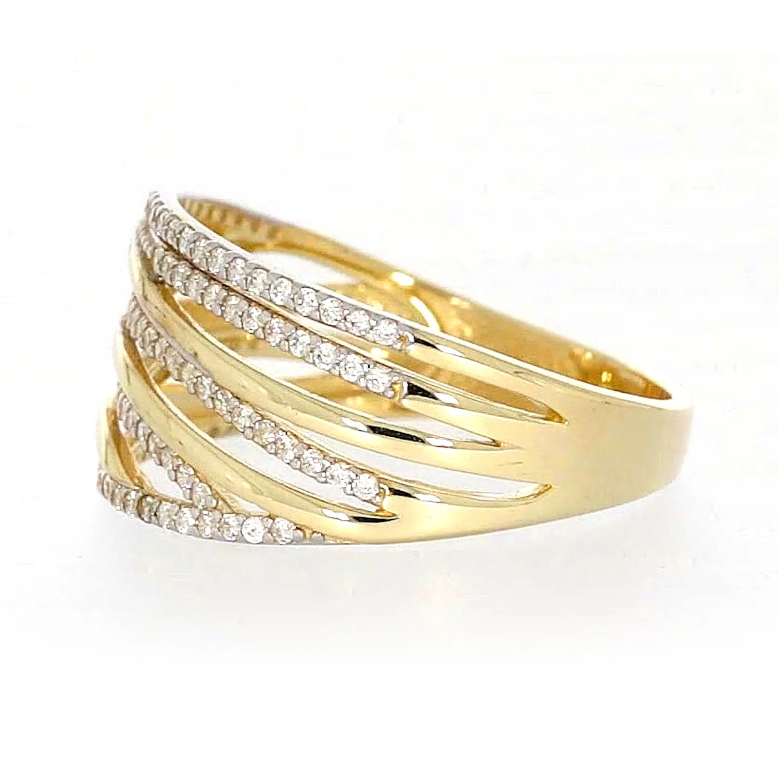 9ct Yellow Gold Cubic Zirconia Ring