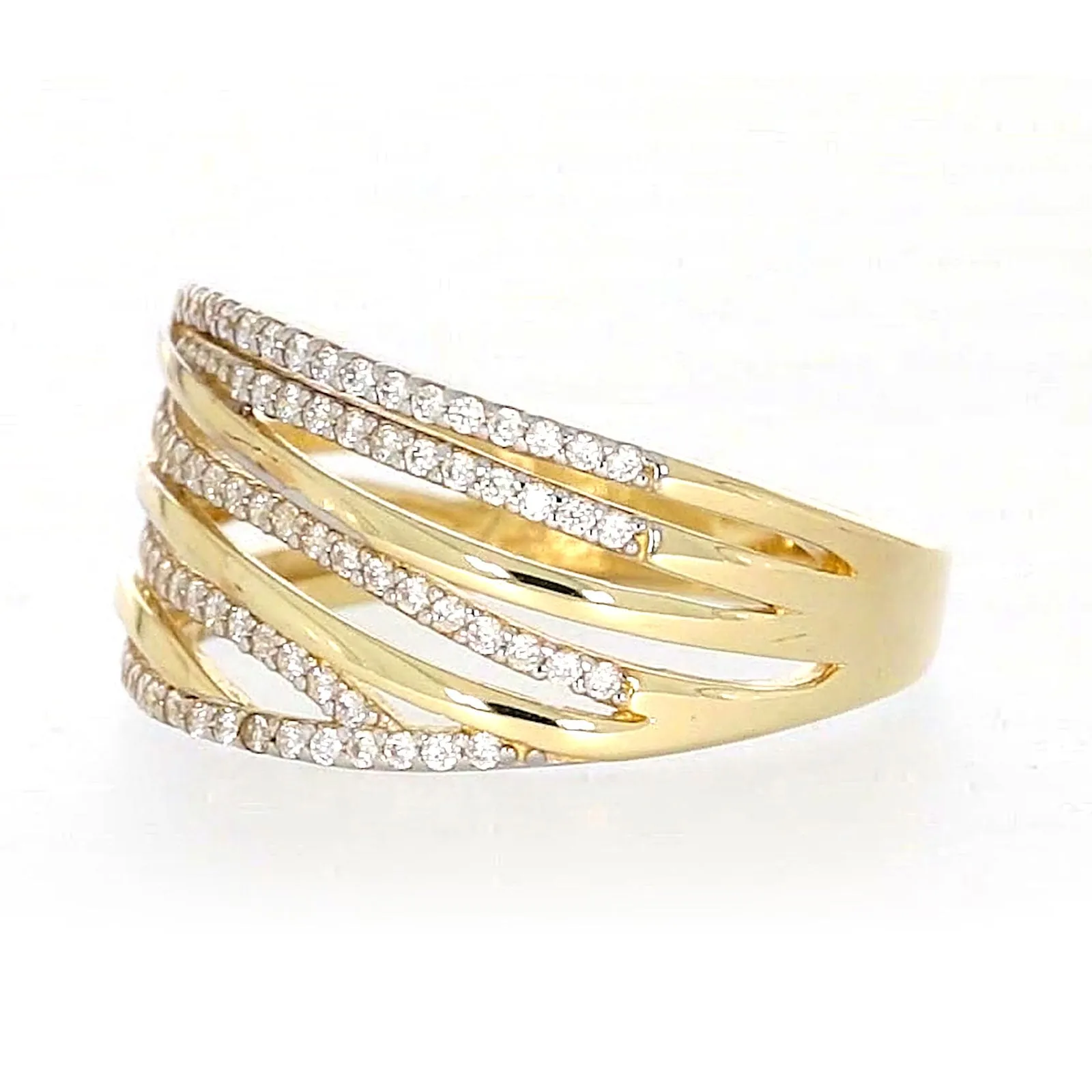 9ct Yellow Gold Cubic Zirconia Ring