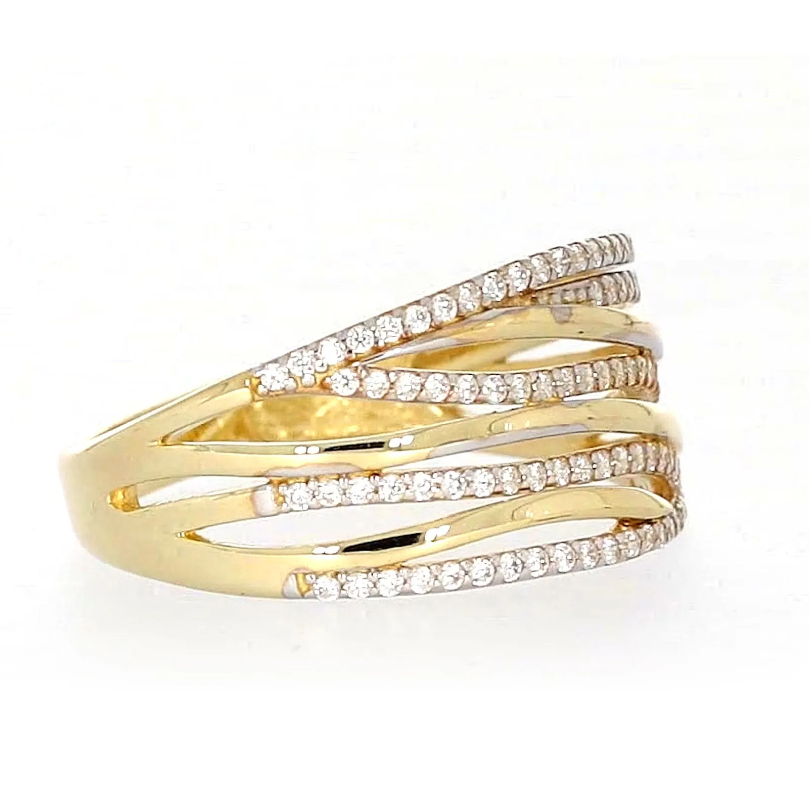9ct Yellow Gold Cubic Zirconia Ring