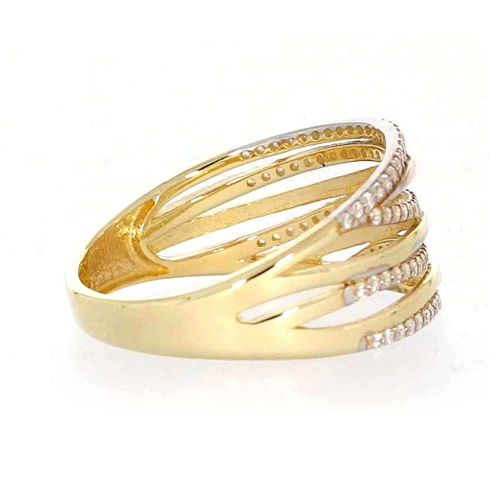 9ct Yellow Gold Cubic Zirconia Ring