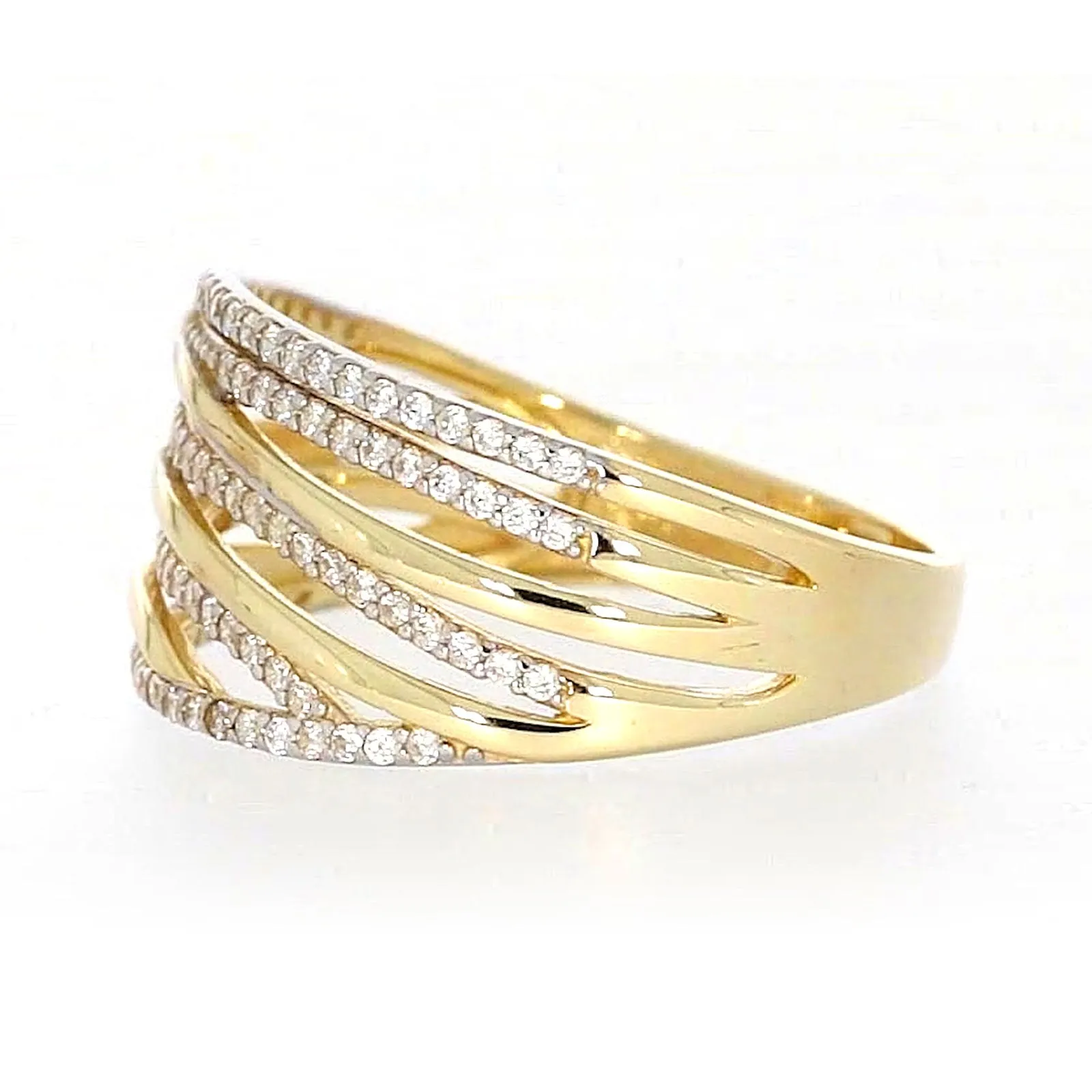 9ct Yellow Gold Cubic Zirconia Ring