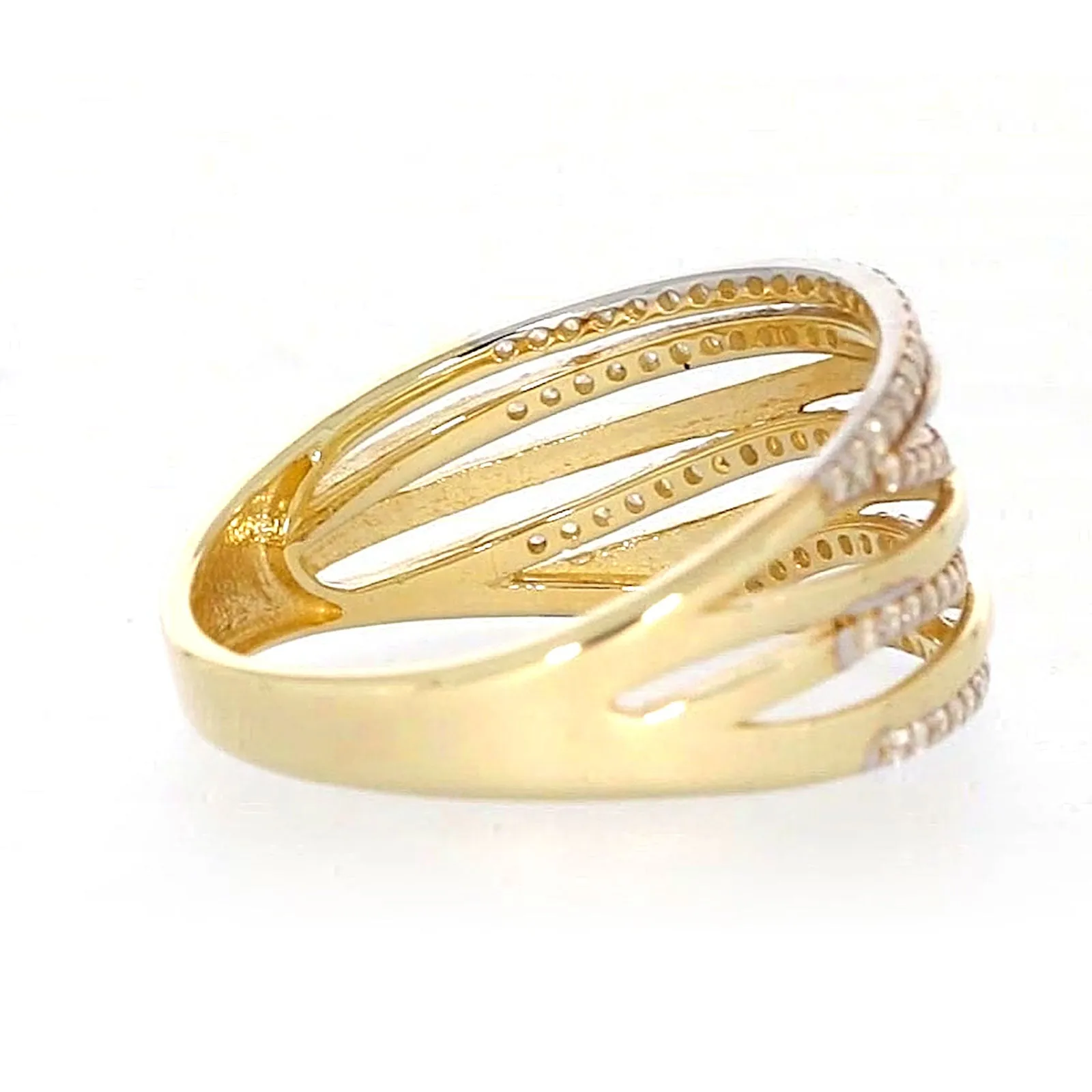 9ct Yellow Gold Cubic Zirconia Ring
