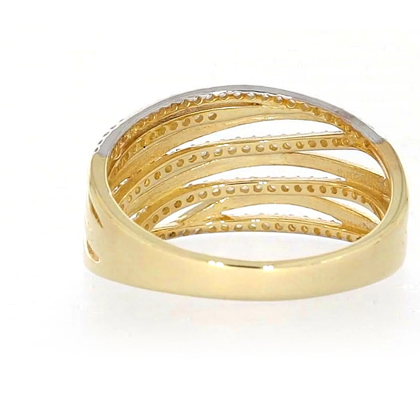 9ct Yellow Gold Cubic Zirconia Ring