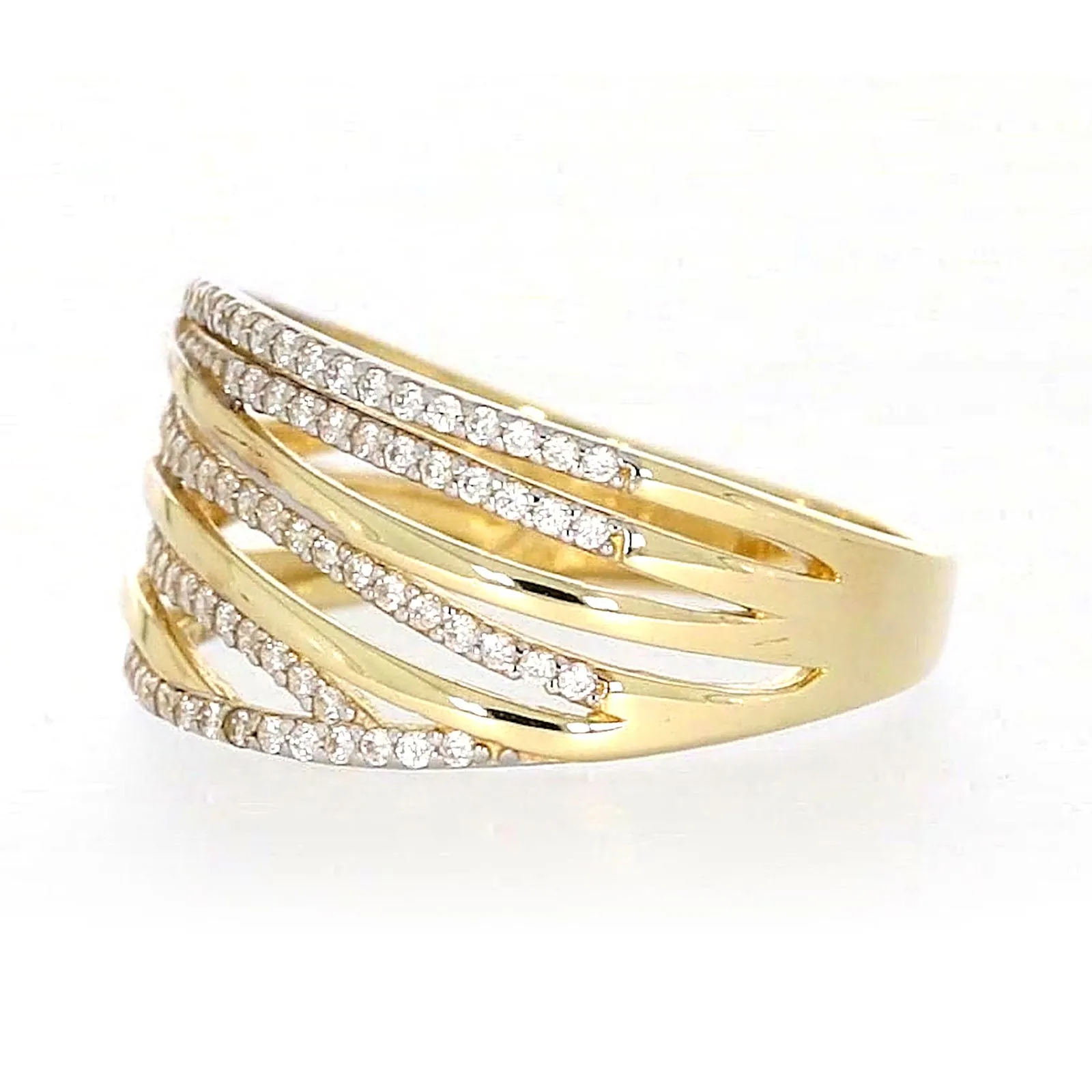 9ct Yellow Gold Cubic Zirconia Ring