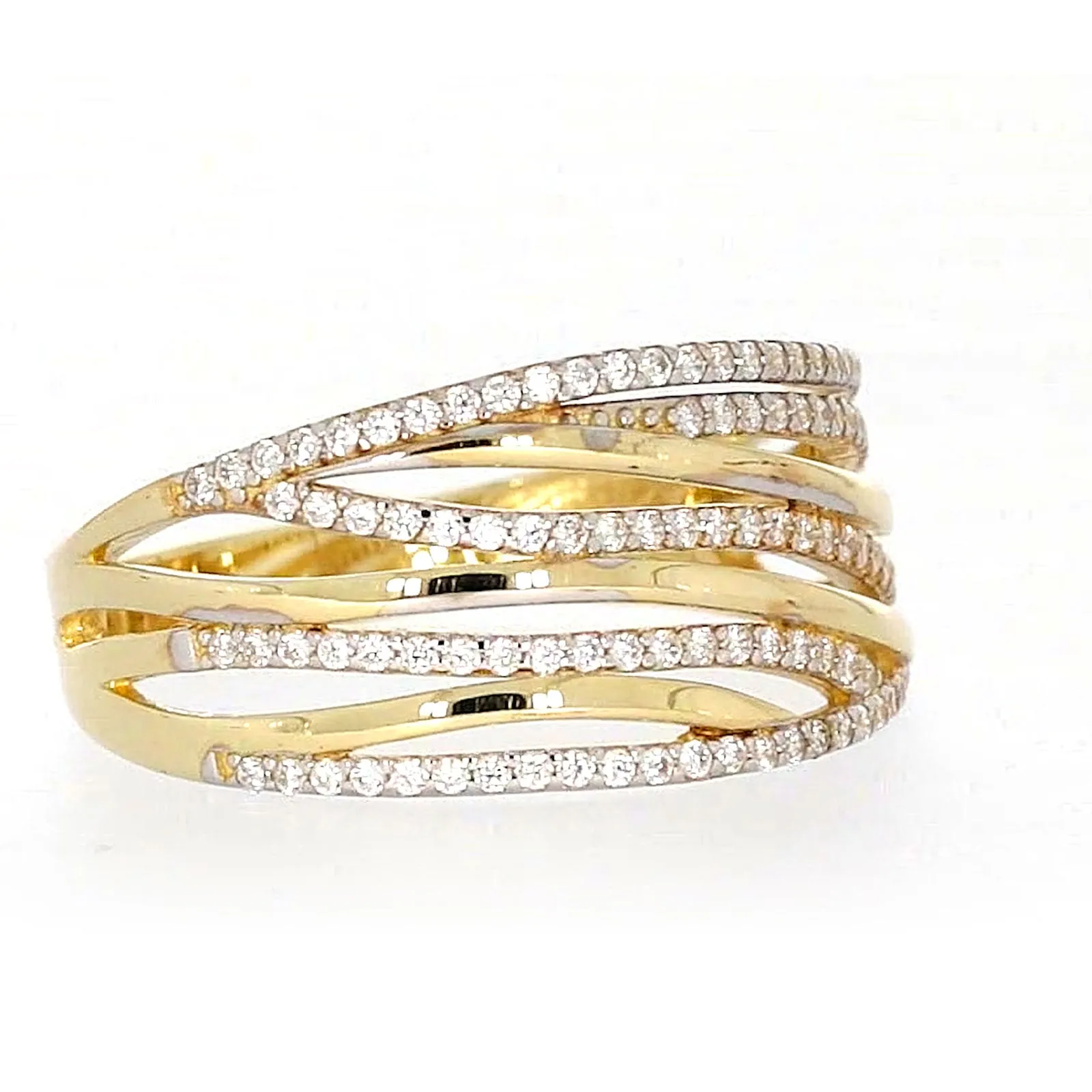9ct Yellow Gold Cubic Zirconia Ring
